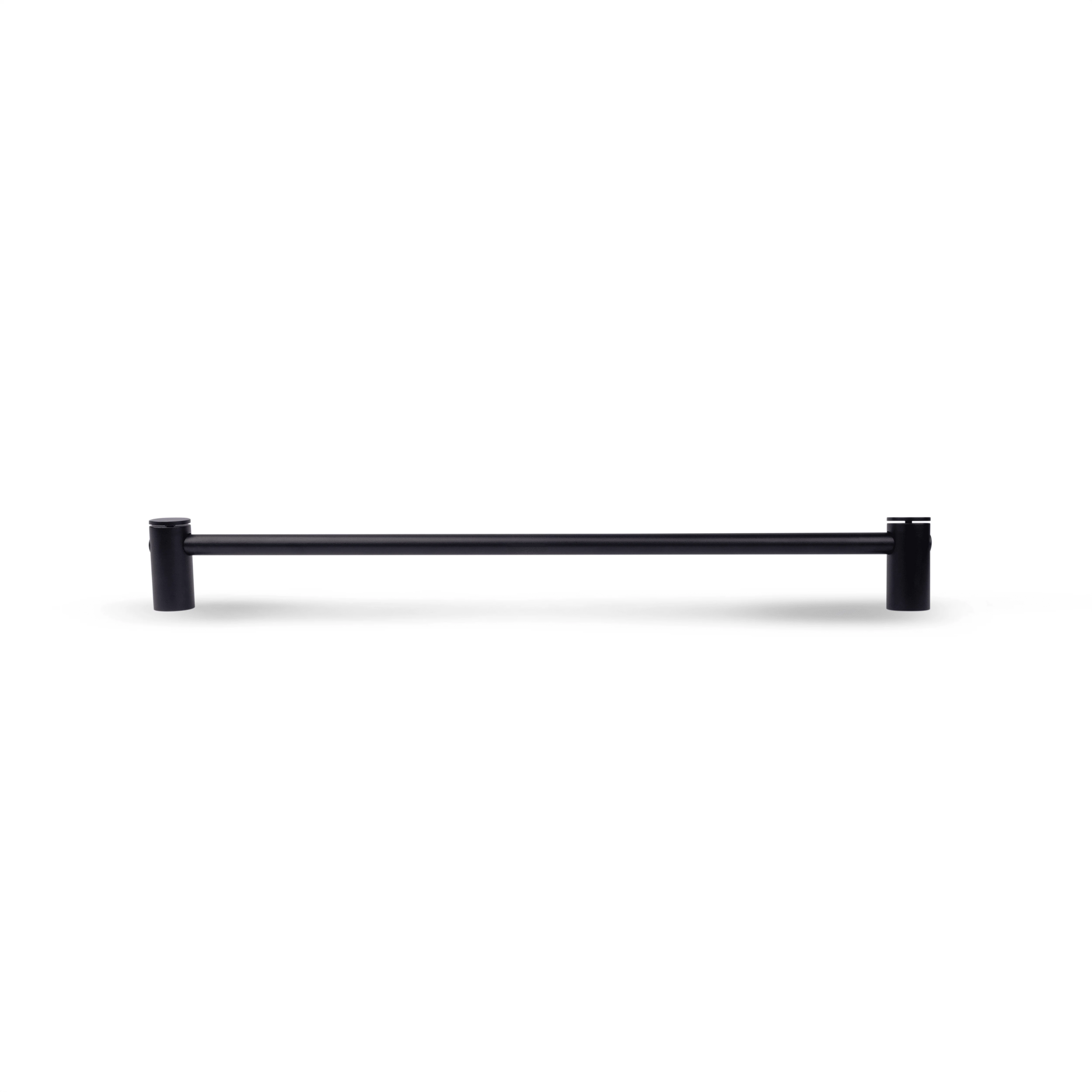 Mantara Marula Handle SKU B-0081 is a modern solid brass handle in polished black for wardrobes and cabinets.