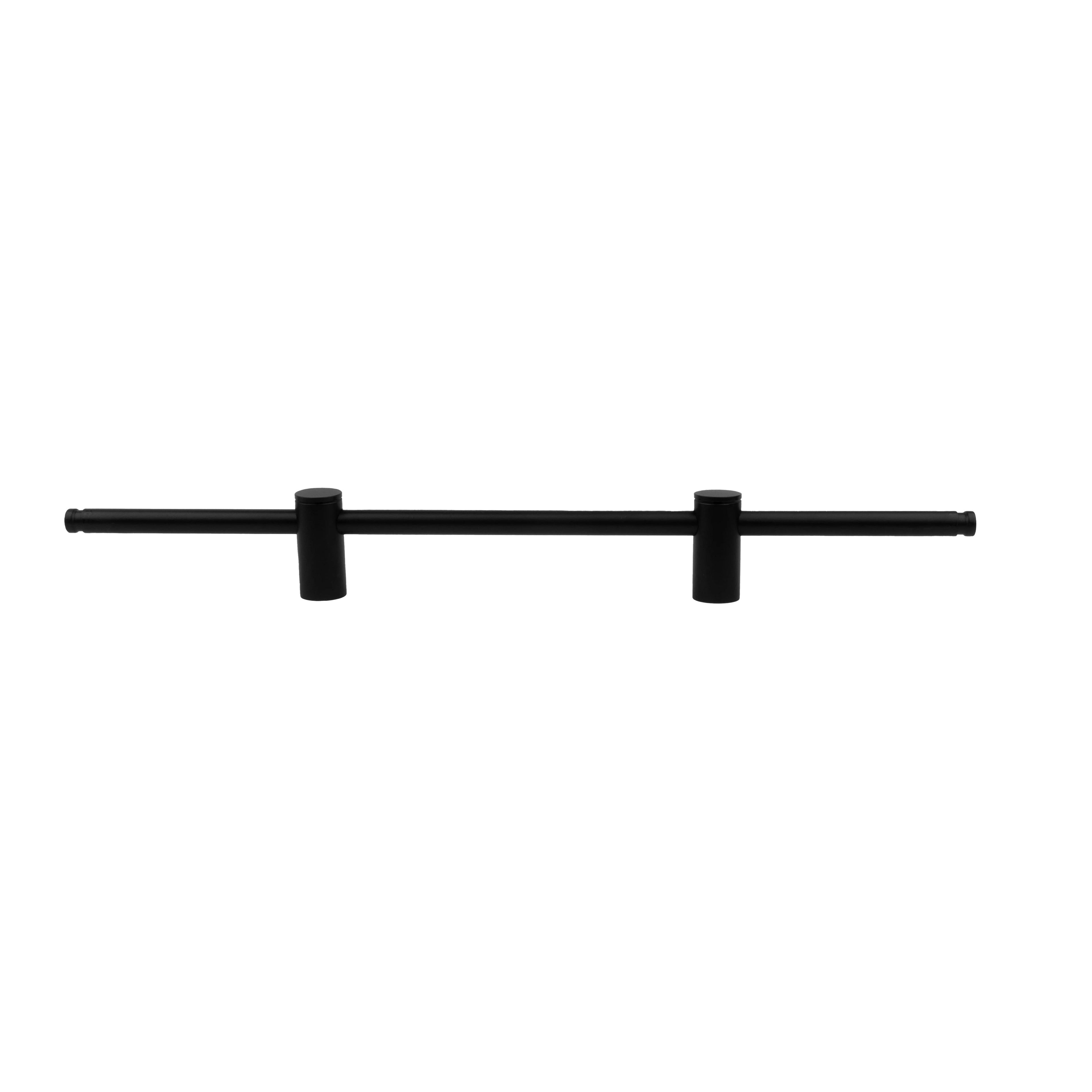 Mantara Marula Handle SKU B-0081 is a modern solid brass handle in polished black for wardrobes and cabinets.
