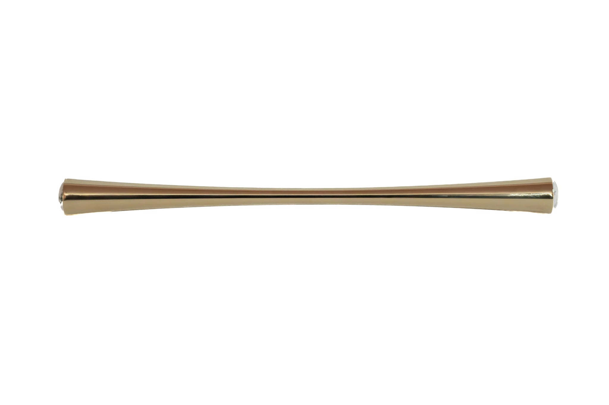 Palazzo Handle M-0014 in white marble & gold brass, glossy finish, sizes 30–267mm, for drawers by Mantara