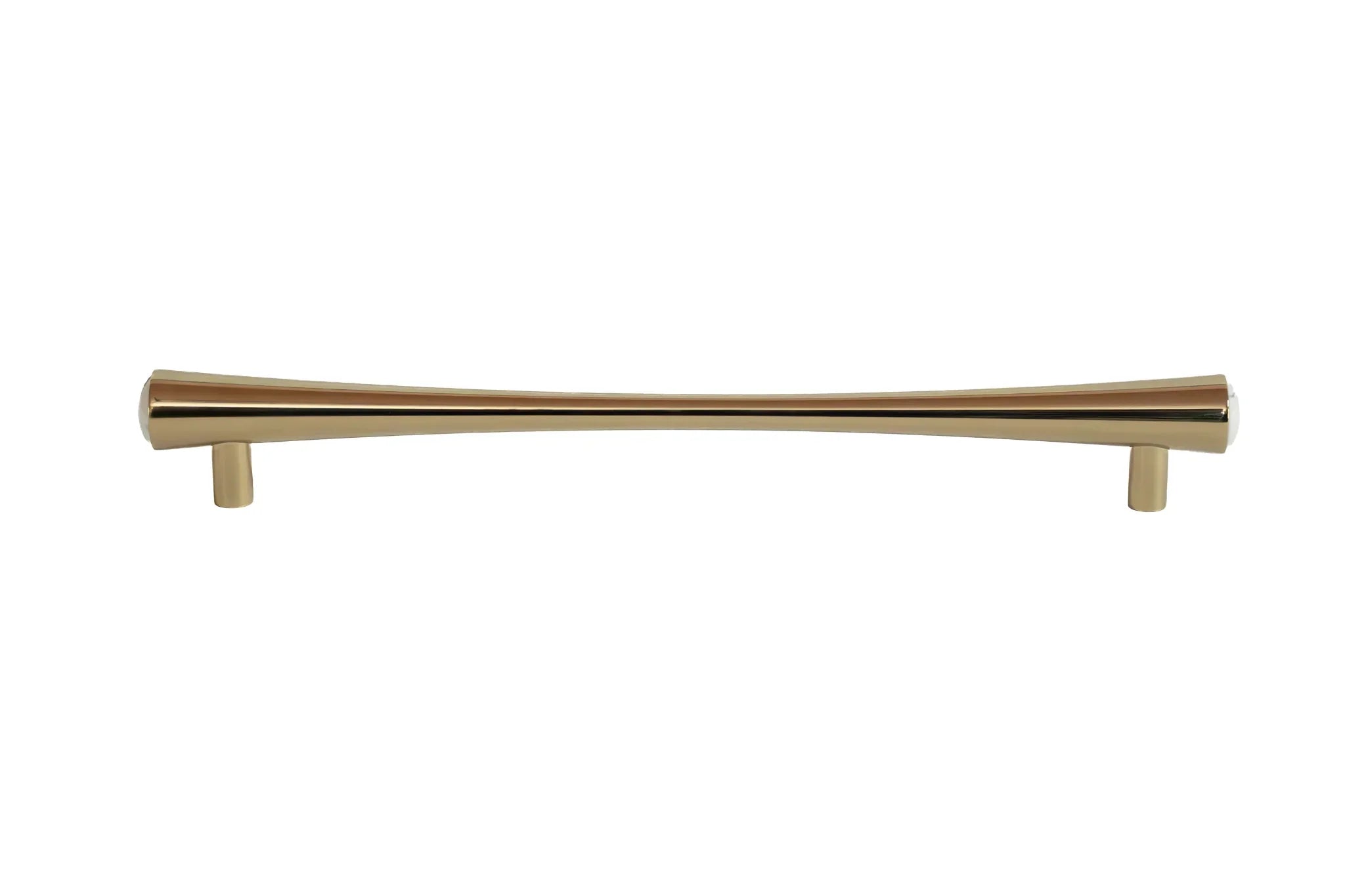 Mantara Palazzo Handle M-0014 is a modern marble & brass handle in gold+white, ideal for kitchen & dresser drawers.