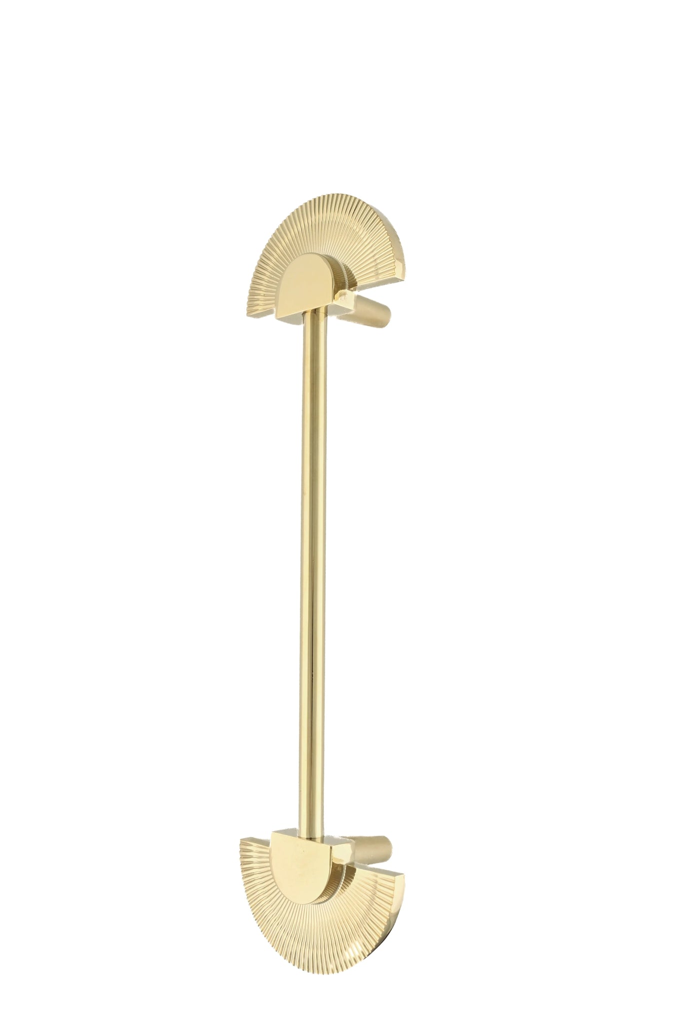 Mantara Palm Knob B-0085 is a modern polished brass knob in gold, perfect for doors, cabinets, and wardrobes.