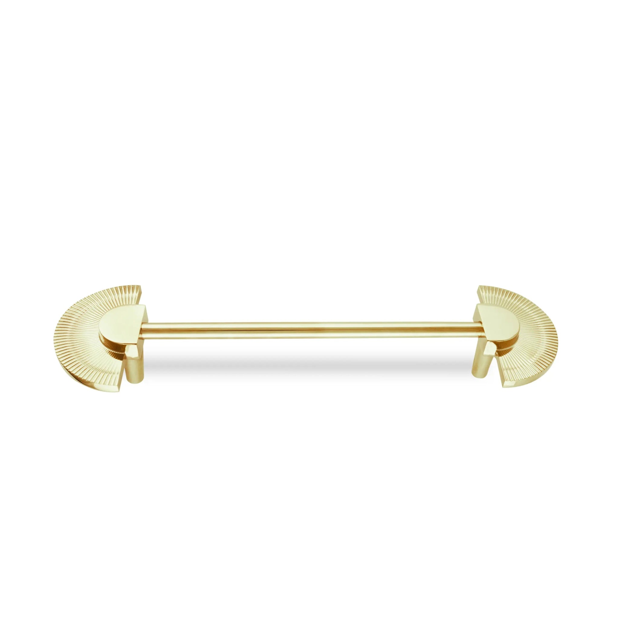 Mantara Palm Knob B-0085 is a modern polished brass knob in gold, perfect for doors, cabinets, and wardrobes.