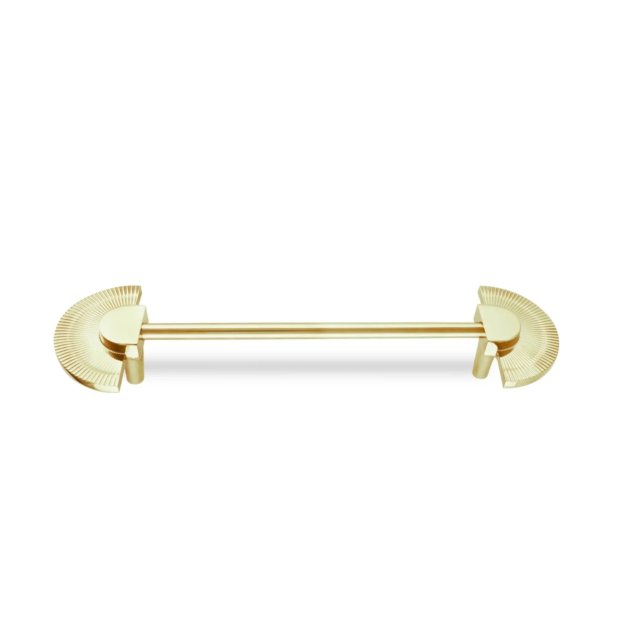 Mantara Palm Knob B-0085 is a modern polished brass knob in gold, perfect for doors, cabinets, and wardrobes.
