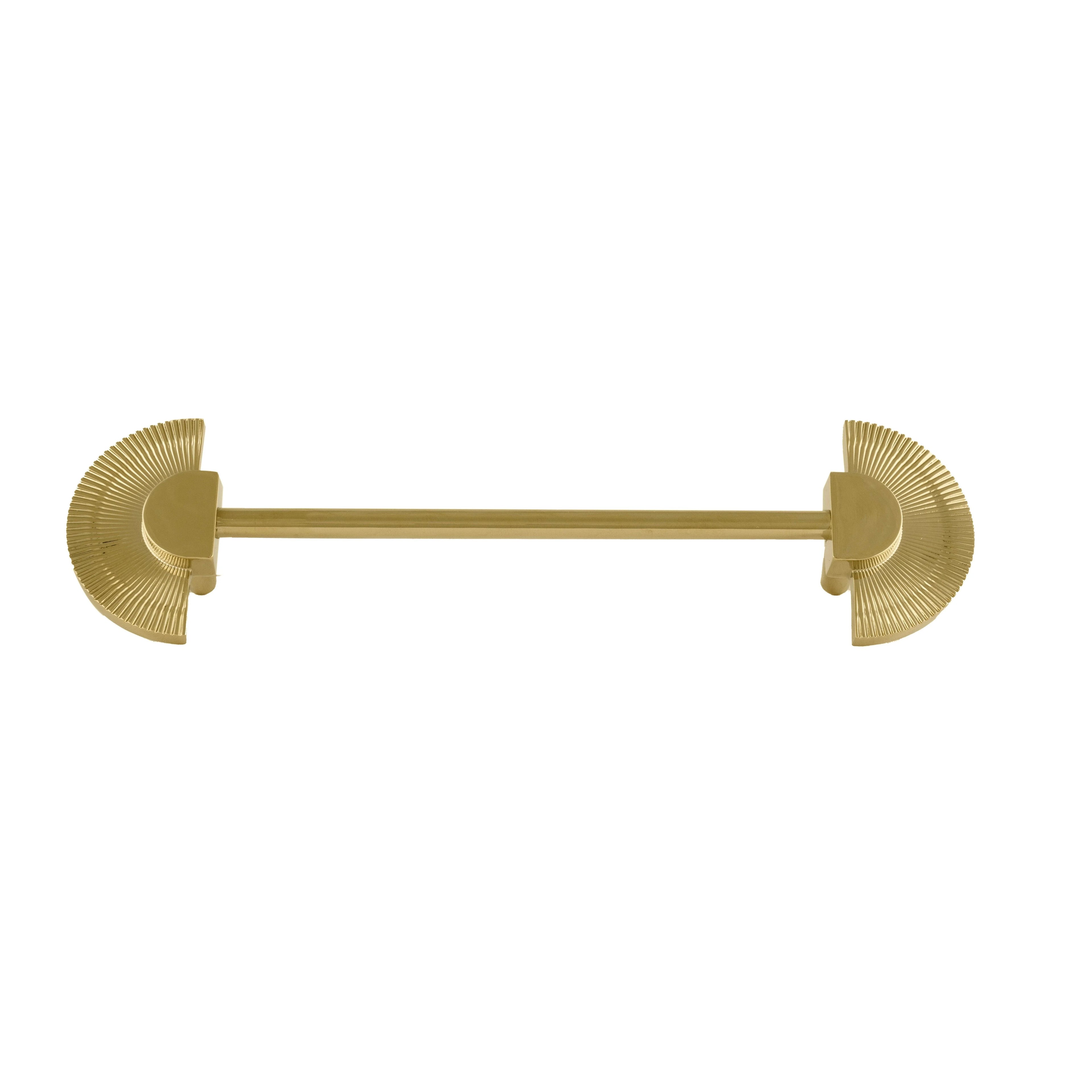 Mantara Palm Knob B-0085 is a modern polished brass knob in gold, perfect for doors, cabinets, and wardrobes.
