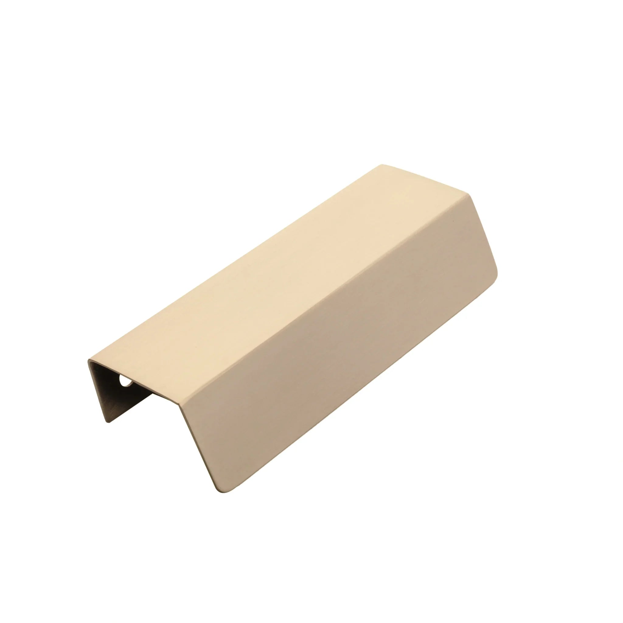 The Mantara B-0050 Panel Handle is a modern polished brass handle in gold, perfect for kitchens, drawers, and bedrooms.