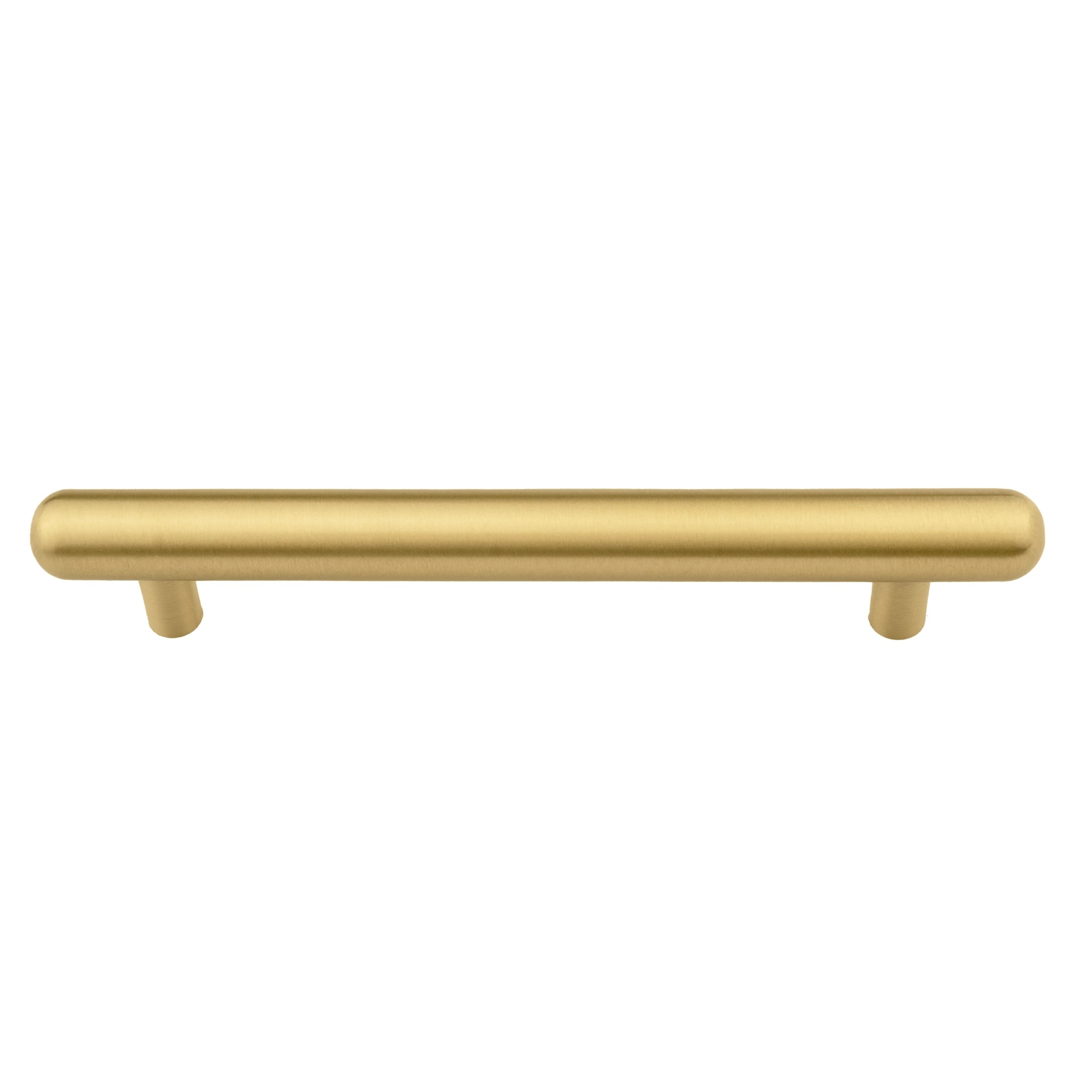 B-0053 Pantheon solid brass cabinet pull handle, matte gold, sizes 35mm, 130mm & 155mm, for kitchen drawers & wardrobes by Mantara