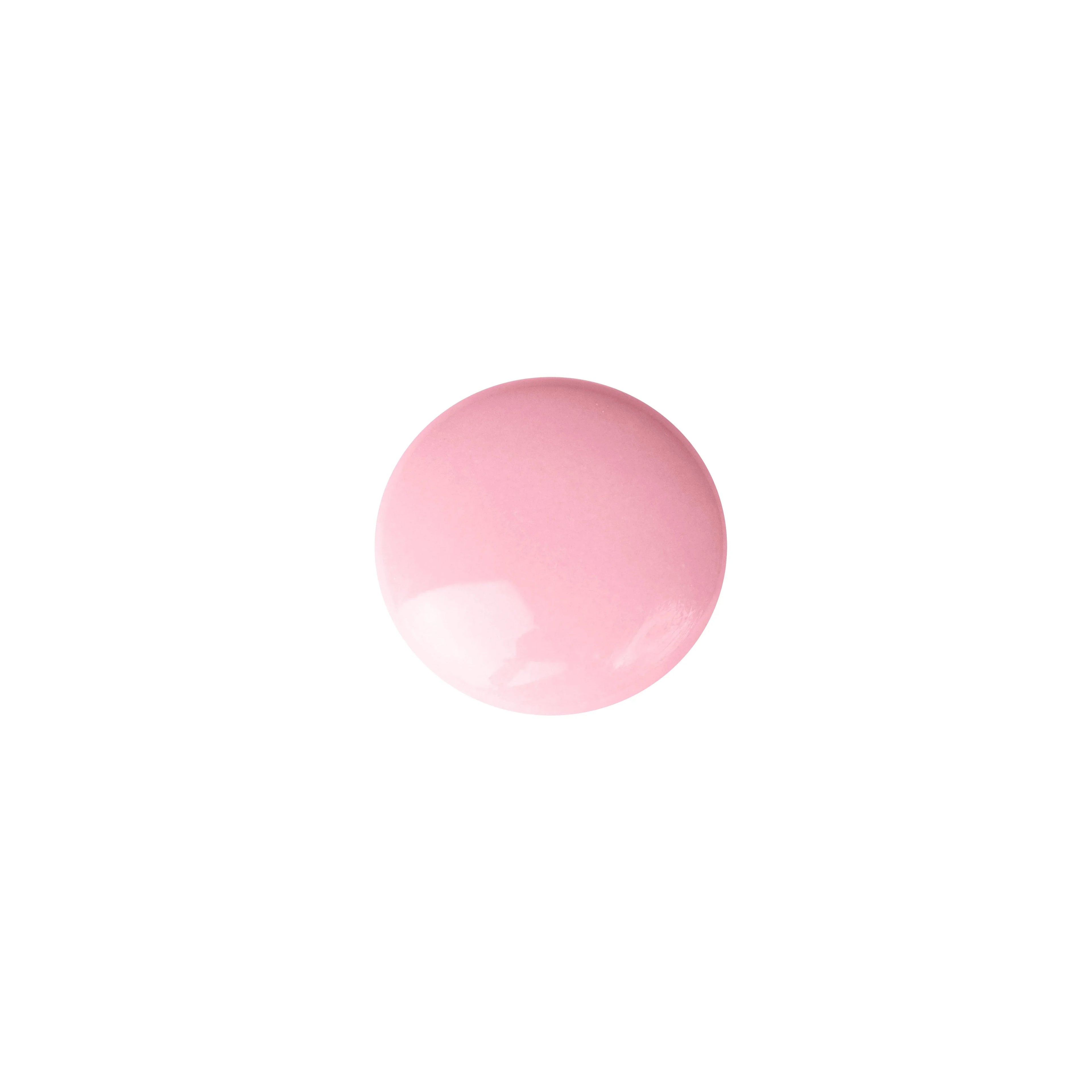 The Mantara CR-0005 Pebble Knob is a modern ceramic knob in pink with a polished finish, ideal for wardrobes and drawers.