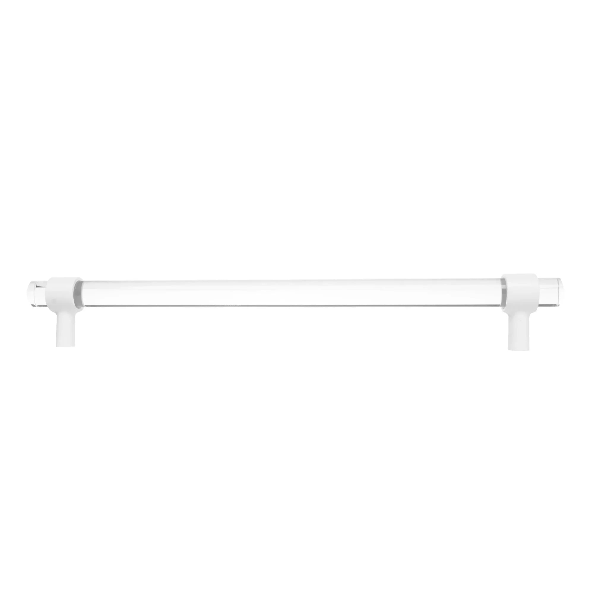 The Mantara A-0009 Petra III Handle is a modern white acrylic handle with polished finish, perfect for kitchens, cabinets, and wardrobes.