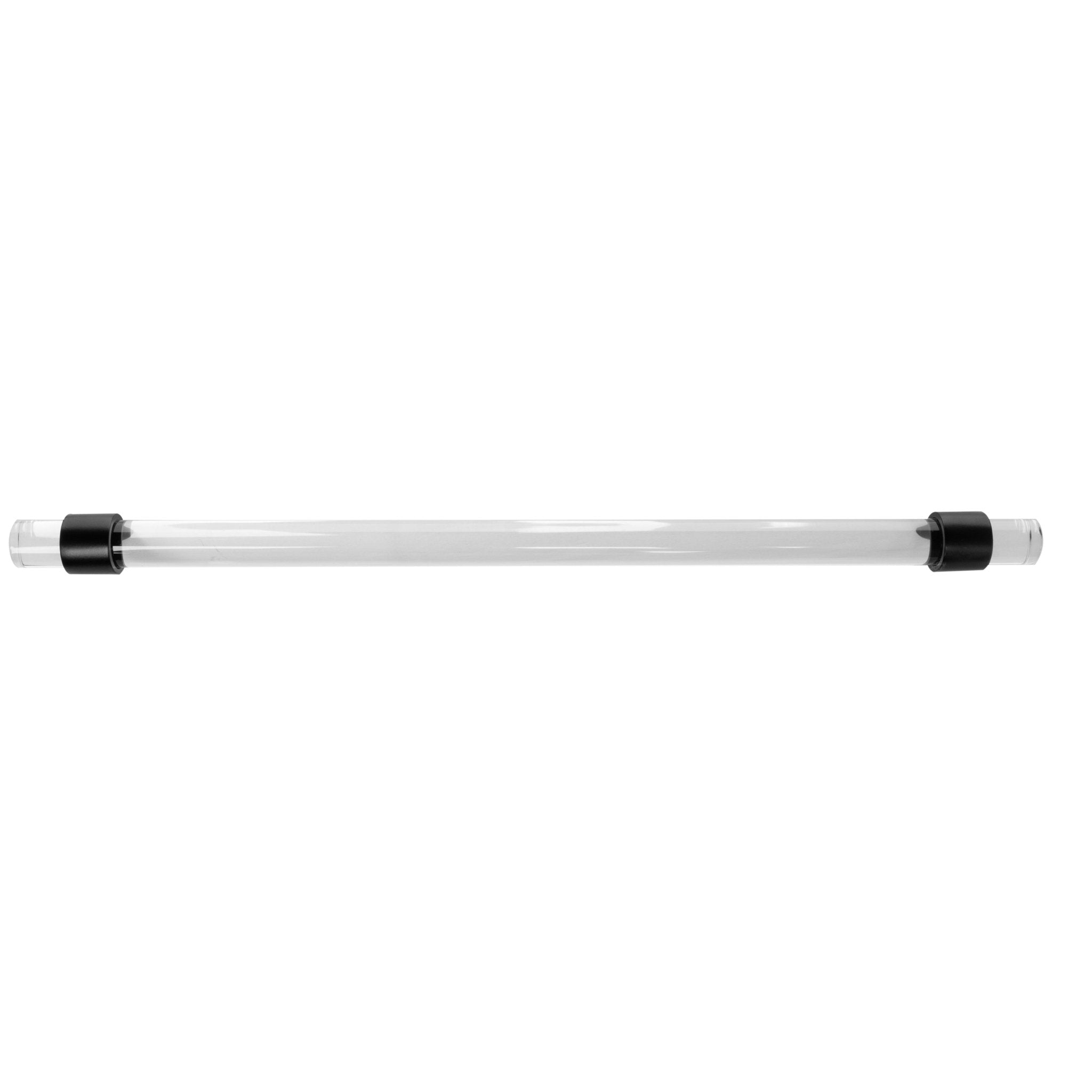 An elegant cabinet bar handle, Petra IV crafted from acrylic in polished black finish, model A-0010 by Mantara, A-0010.