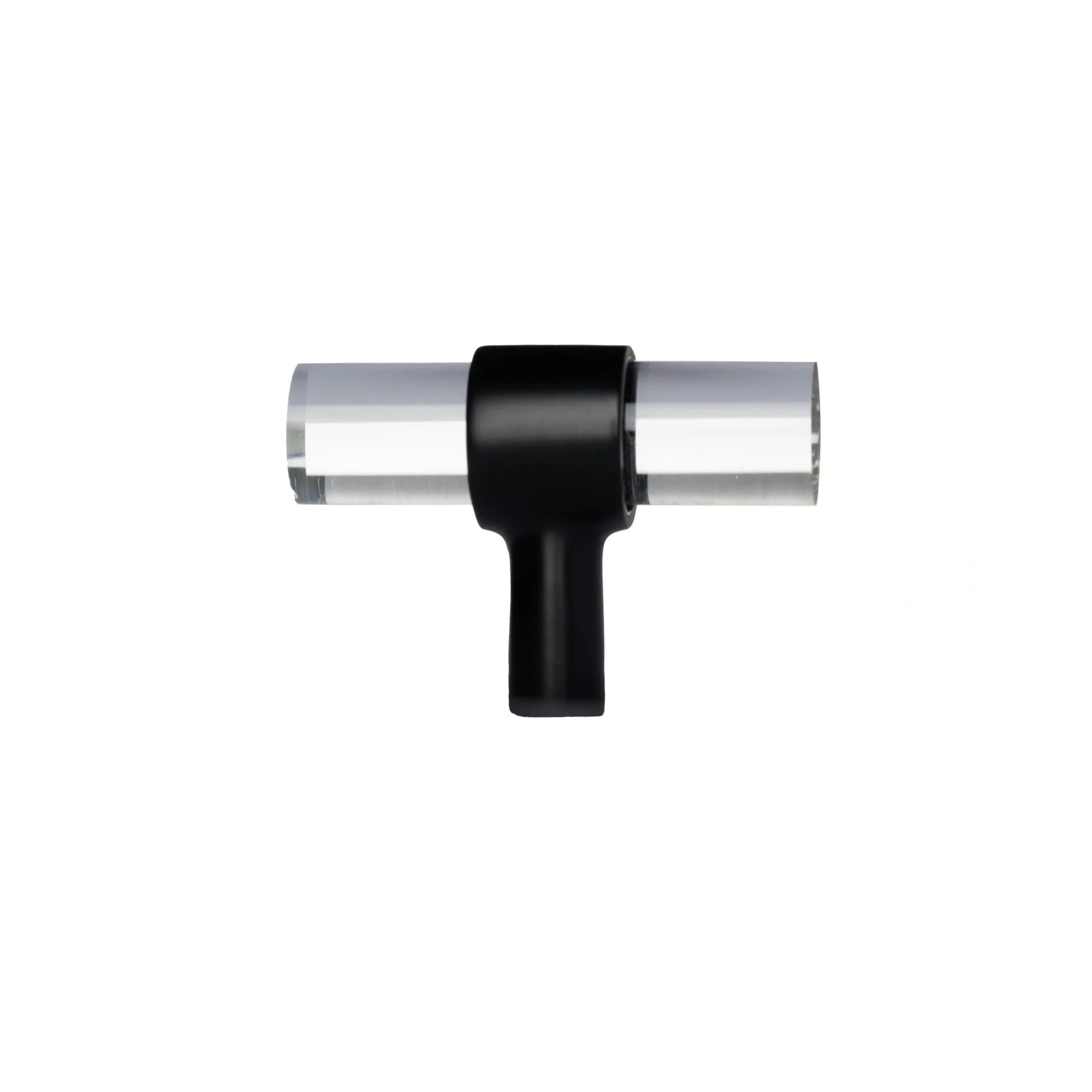 The Mantara A-0010 Petra IV Handle is a modern black acrylic handle with polished finish, ideal for kitchens, cabinets, and wardrobes.