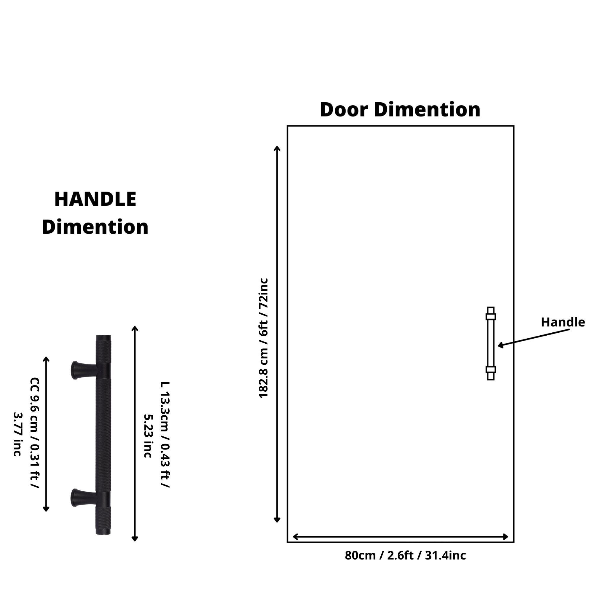 Pisa handle AL-0017, black aluminum, L133mm CC96mm, brushed finish, for wardrobes & cabinets by Mantara