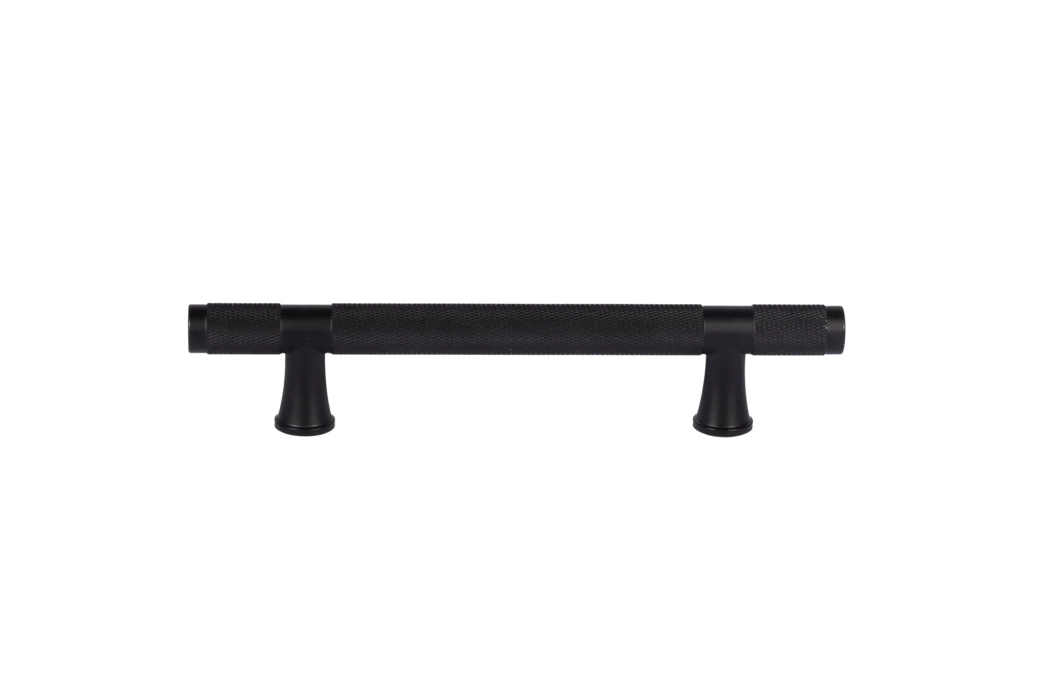 The Mantara AL-0017 Pisa Handle is a modern aluminum handle in black with a brushed finish, ideal for kitchens, cabinets, and drawers.
