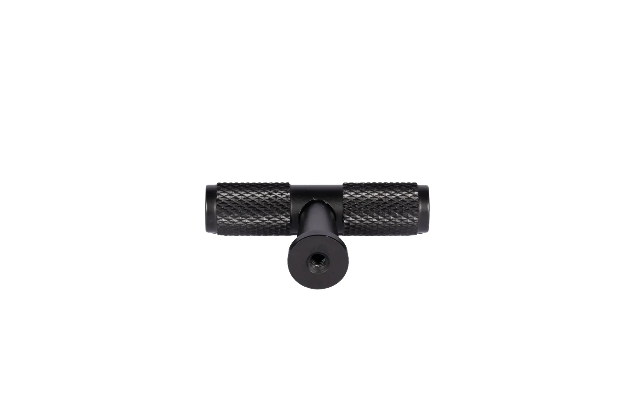 The Mantara AL-0017 Pisa Handle is a modern aluminum handle in black with a brushed finish, ideal for kitchens, cabinets, and drawers.