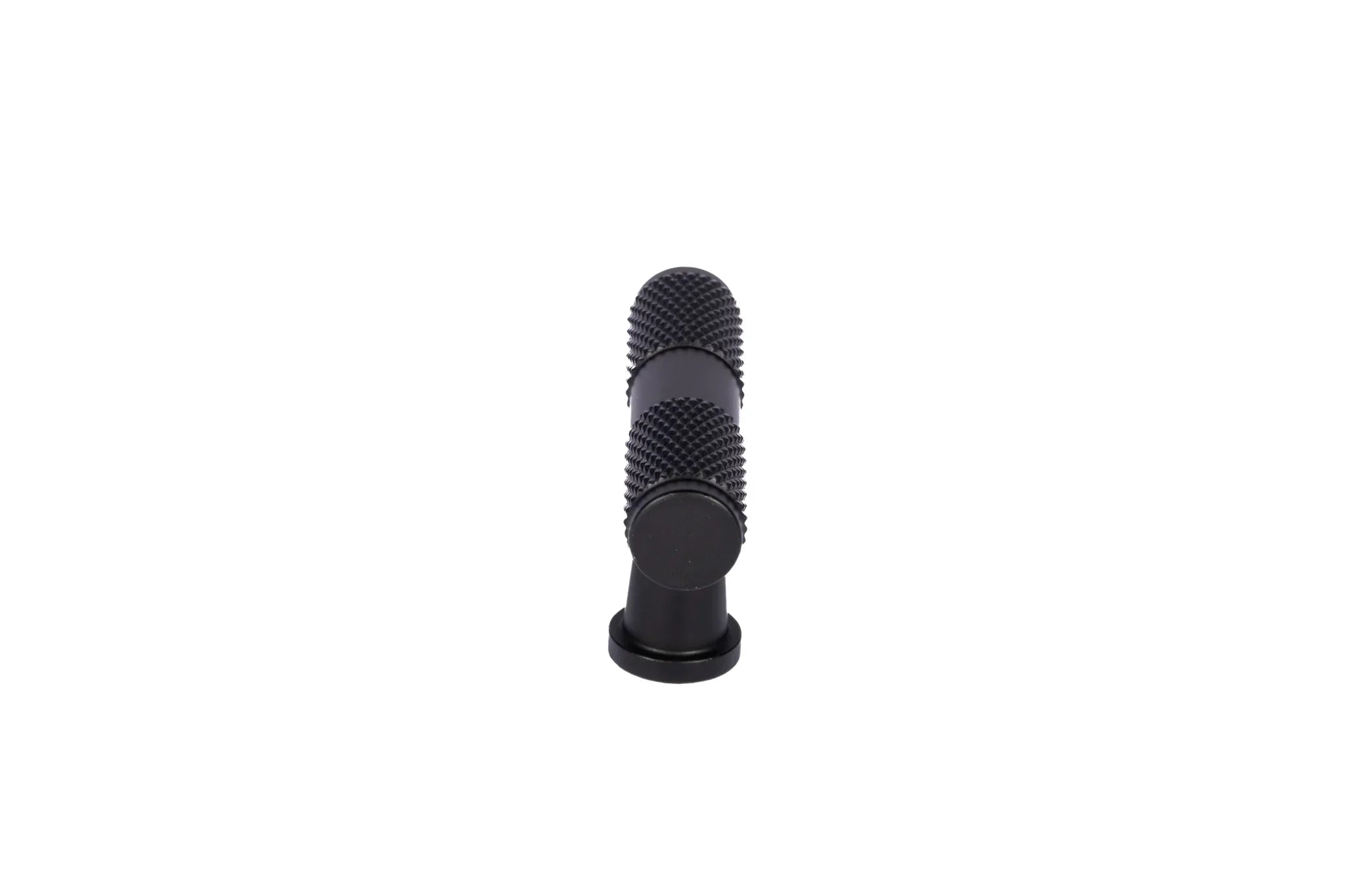 The Mantara AL-0017 Pisa Handle is a modern aluminum handle in black with a brushed finish, ideal for kitchens, cabinets, and drawers.
