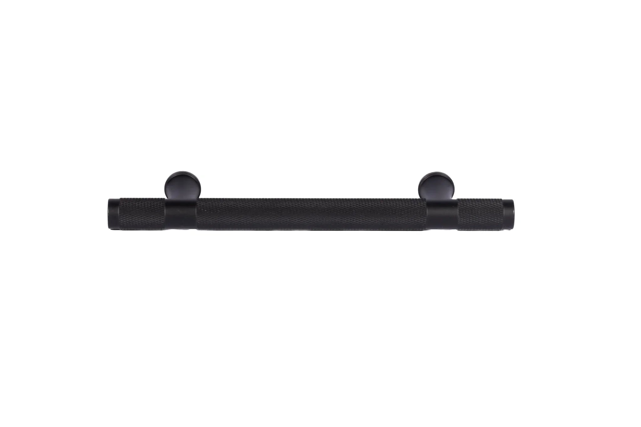 The Mantara AL-0017 Pisa Handle is a modern aluminum handle in black with a brushed finish, ideal for kitchens, cabinets, and drawers.