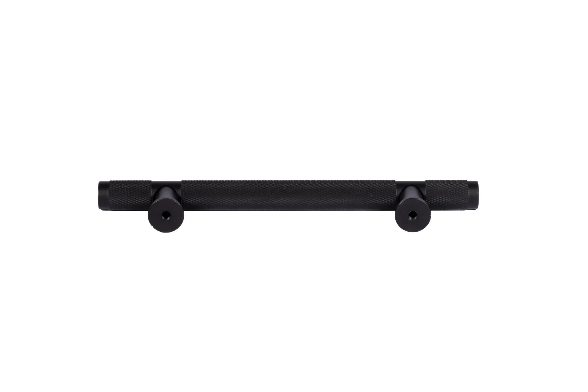 The Mantara AL-0017 Pisa Handle is a modern aluminum handle in black with a brushed finish, ideal for kitchens, cabinets, and drawers.