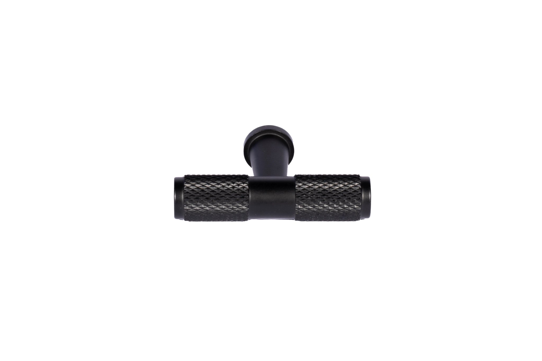 Pisa knob AL-0017, black aluminum, L50mm, brushed finish, for kitchen drawers & dressers by Mantara
