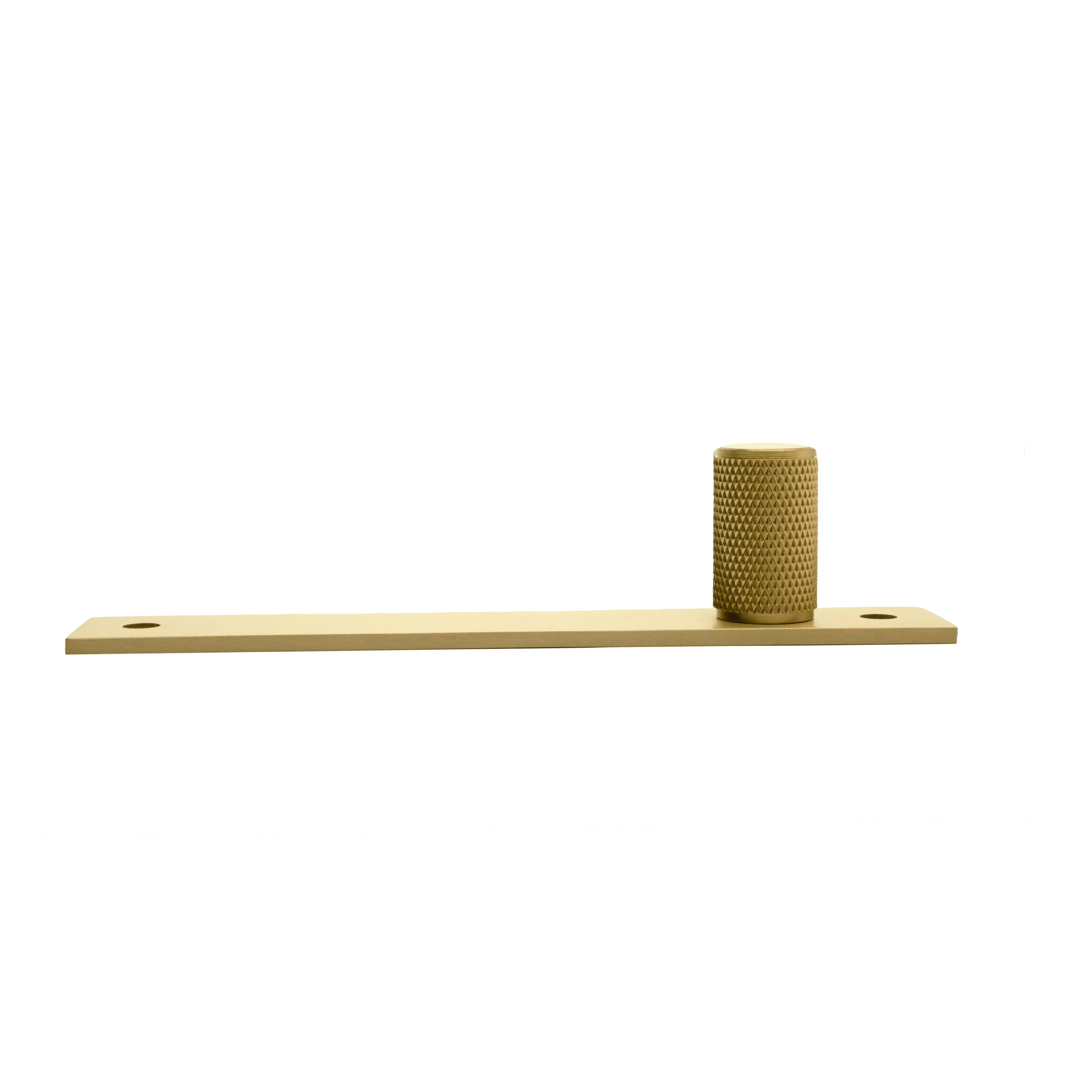 Mantara Pisa Handle B-0102 is a modern brass handle in brushed black & gold, ideal for wardrobes, cabinets, and bedrooms.