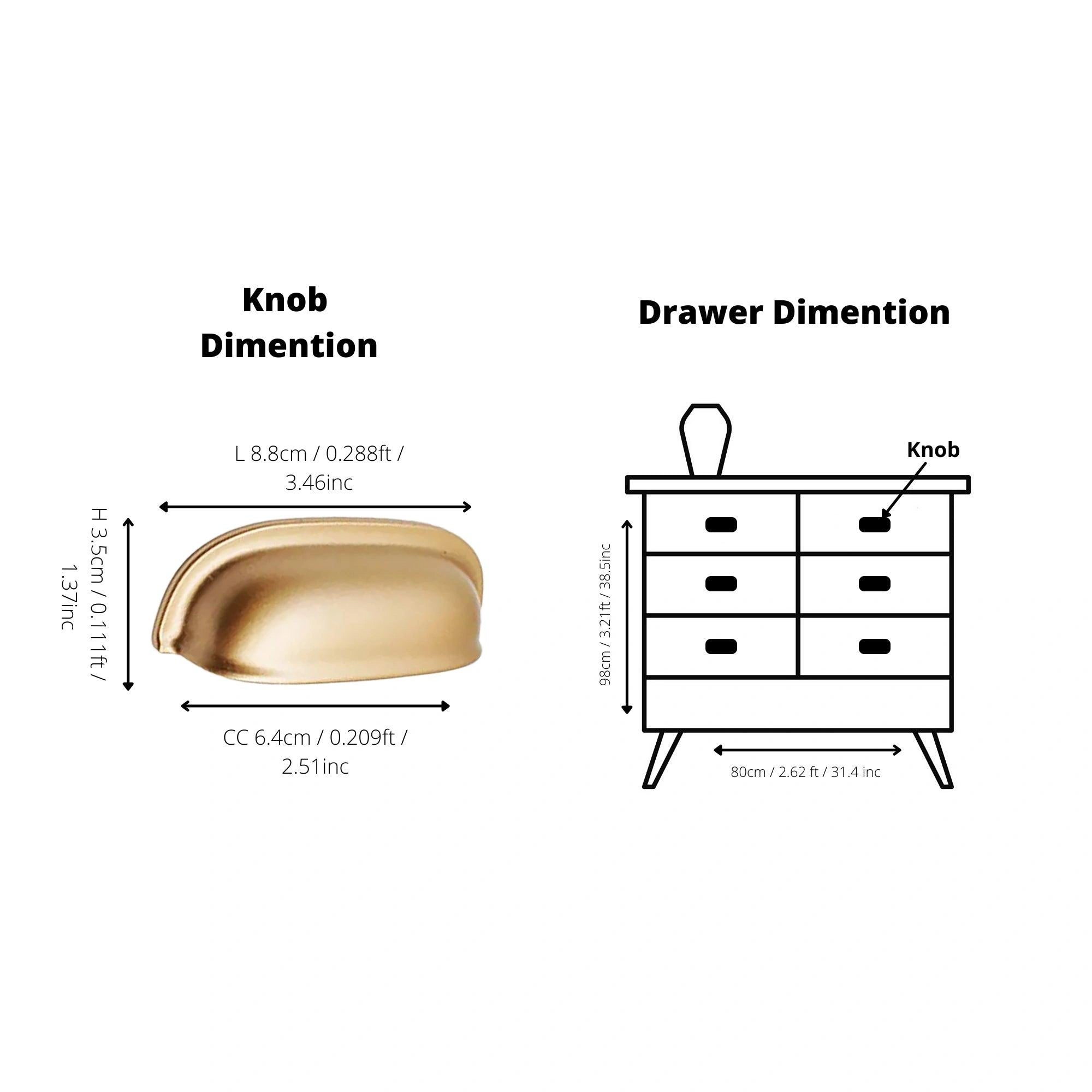 Mantara Portico Pull Knob Z-0004 is a modern zinc knob in matte gold ideal for drawers and cupboards.