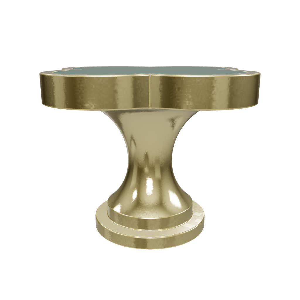 Alhambra knob made of brass and acrylic in Shell White, Dark Green, Yellow Snow, Magic Dark Pink, Magic Shell, Lattice Brass or White finishes, model A-0006 by Mantara, A-0006.