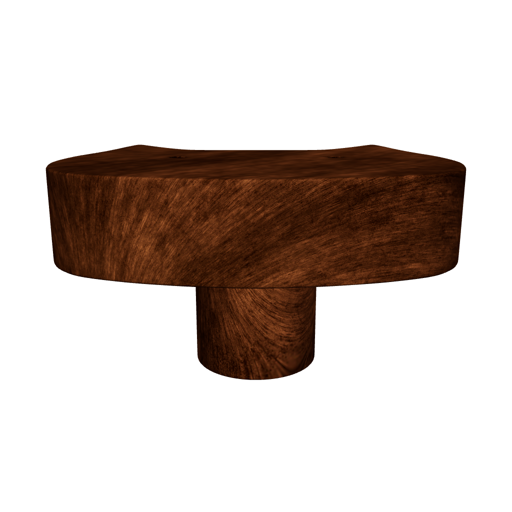 Mantara Cat Wooden Knob W-0024 is a modern wooden knob and wall hook in brushed walnut finish, ideal for kids&
