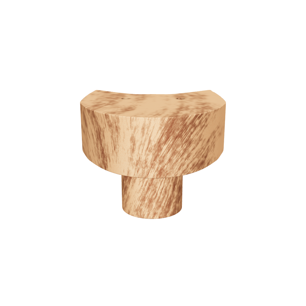 Mantara Dog Knob W-0024 is a modern beige wooden knob/hook, ideal for kids’ rooms, drawers, and wardrobes.