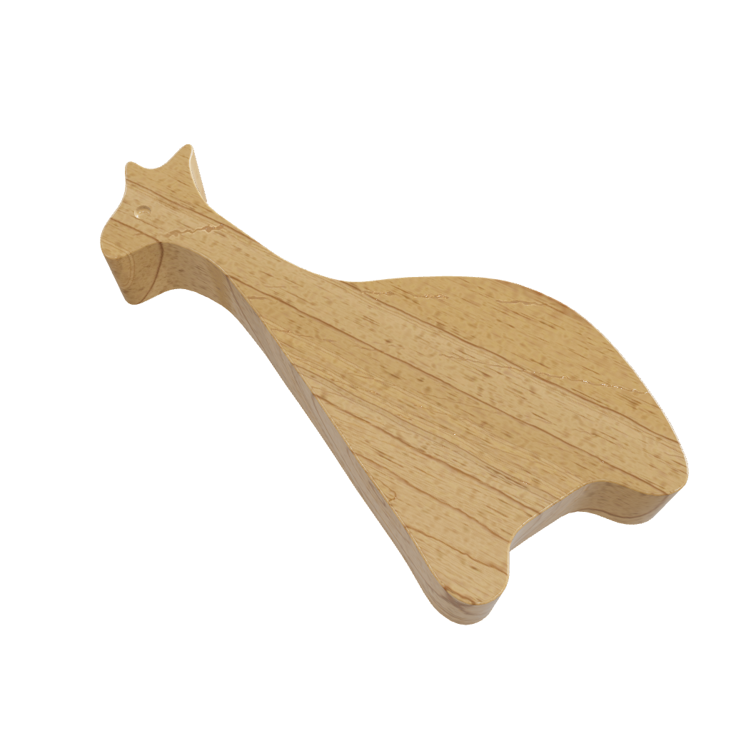 Mantara Giraffe knob W-0024 is a modern beige wooden knob, ideal for kids’ rooms, drawers, and cabinets.