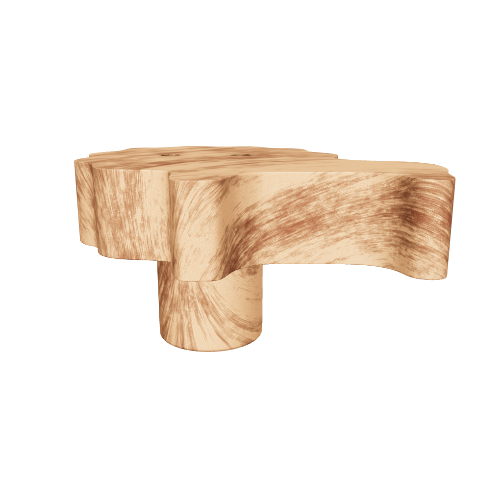 Mantara Lion knob W-0024 is a modern beige wooden knob, ideal for kids’ rooms, drawers, and wardrobes.