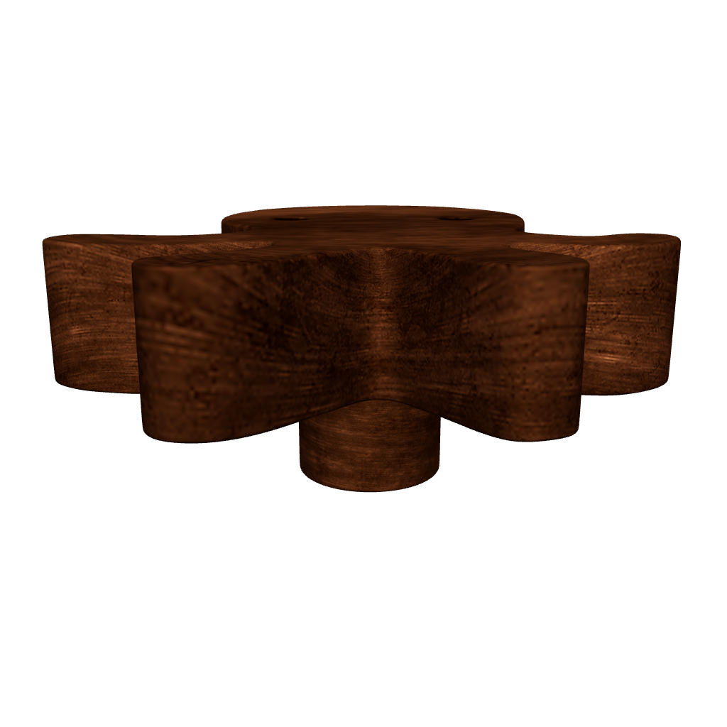 Mantara Octopus Knob W-0024 is a modern walnut wooden knob/hook, ideal for kids’ rooms, doors, and cabinets.
