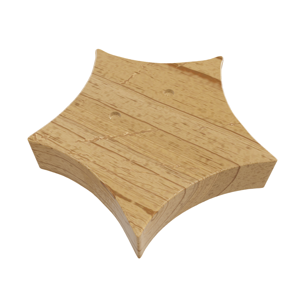 Mantara Starfish Hook W-0024 is a modern beech wooden knob, ideal for kids’ rooms, drawers, and wardrobes.
