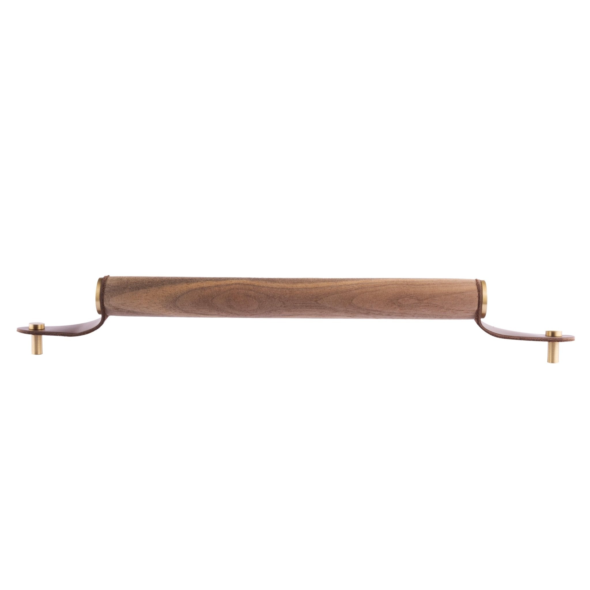 Ranch Handle Handles 120mm / Brown / Leather+Wood - M A N T A R A