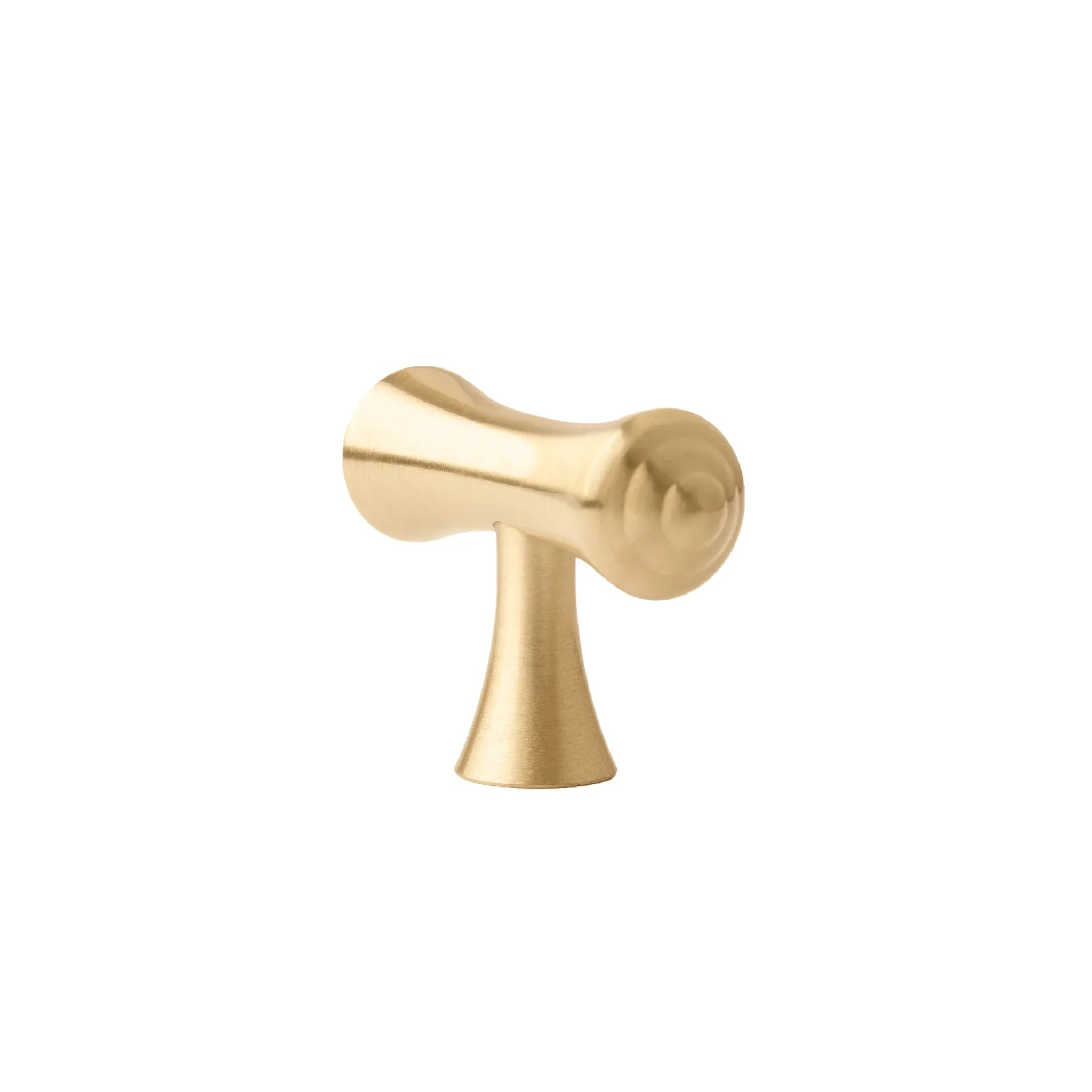 Mantara Raphael Handle B-0068 is a modern brushed brass handle in gold, ideal for kitchens, drawers, and wardrobes.