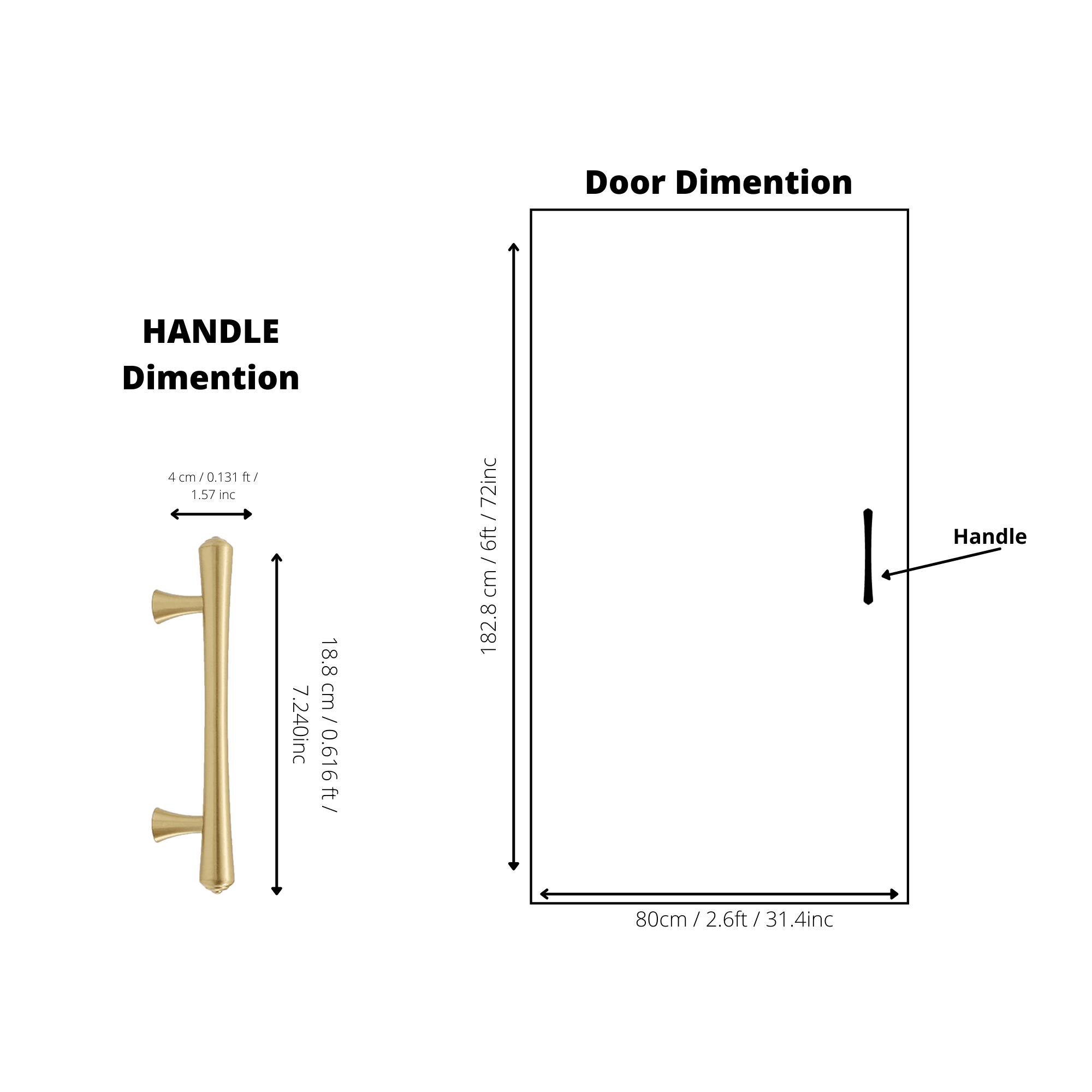 B‑0068 Raphael modern brass pull handle in brushed gold, available in 50 mm, 115 mm, 170 mm & 188 mm lengths, ideal for kitchen cabinets, drawers, wardrobes and bedroom furniture by Mantara.