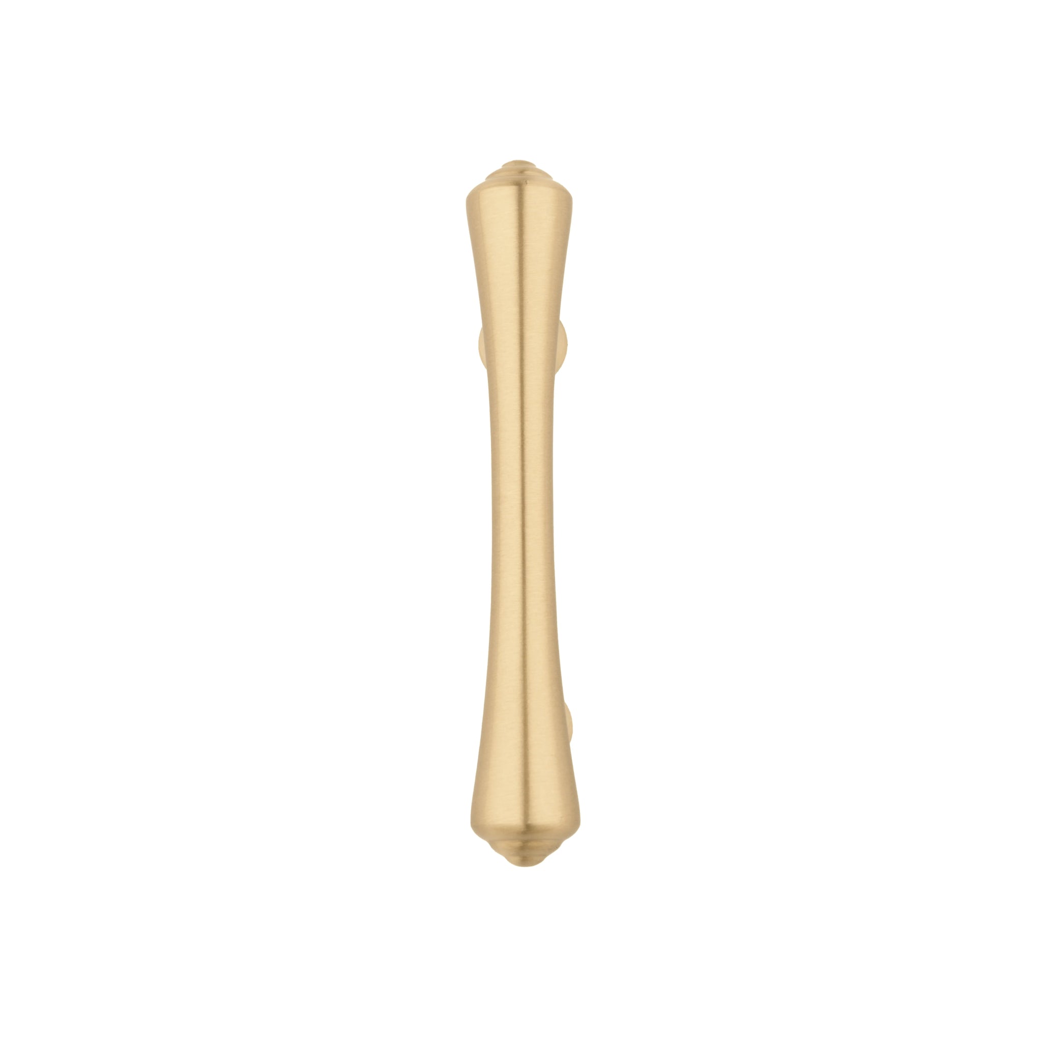 B‑0068 Raphael modern brass pull handle in brushed gold, available in 50 mm, 115 mm, 170 mm & 188 mm lengths, ideal for kitchen cabinets, drawers, wardrobes and bedroom furniture by Mantara.
