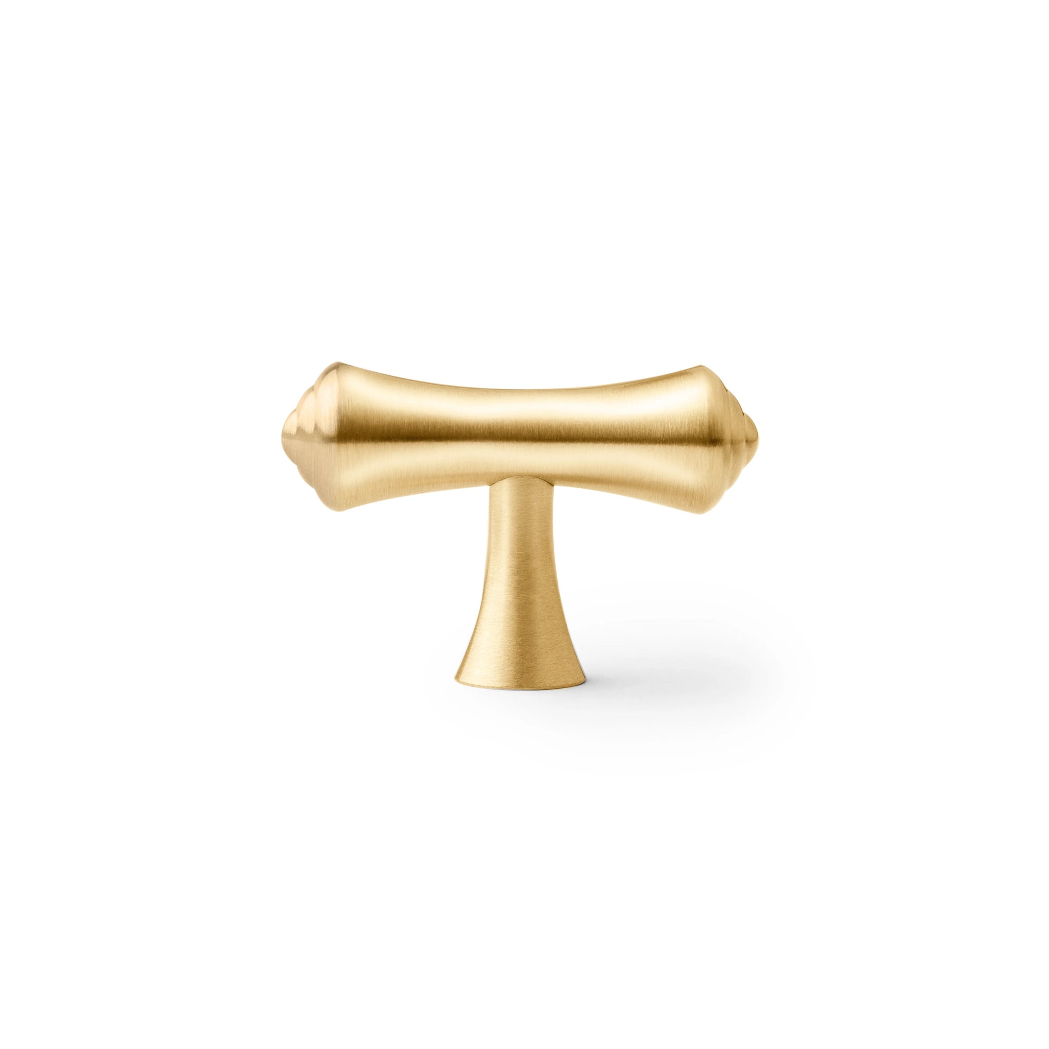 B‑0068 Raphael modern brass pull handle in brushed gold, available in 50 mm, 115 mm, 170 mm & 188 mm lengths, ideal for kitchen cabinets, drawers, wardrobes and bedroom furniture by Mantara.