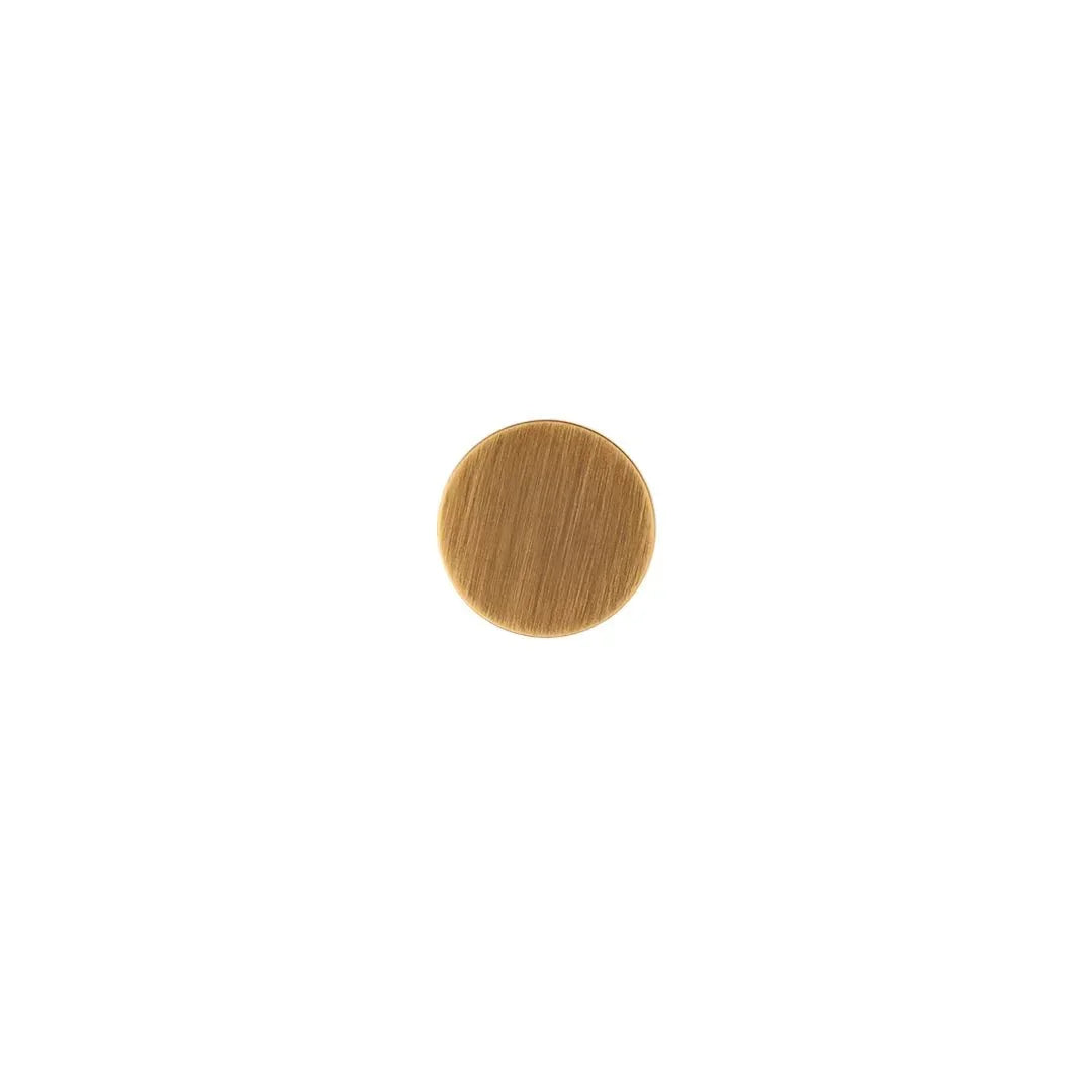 The Mantara B-0004 Regal Gold Knob is a modern solid brass knob in bronze, ideal for cabinets and wardrobes.