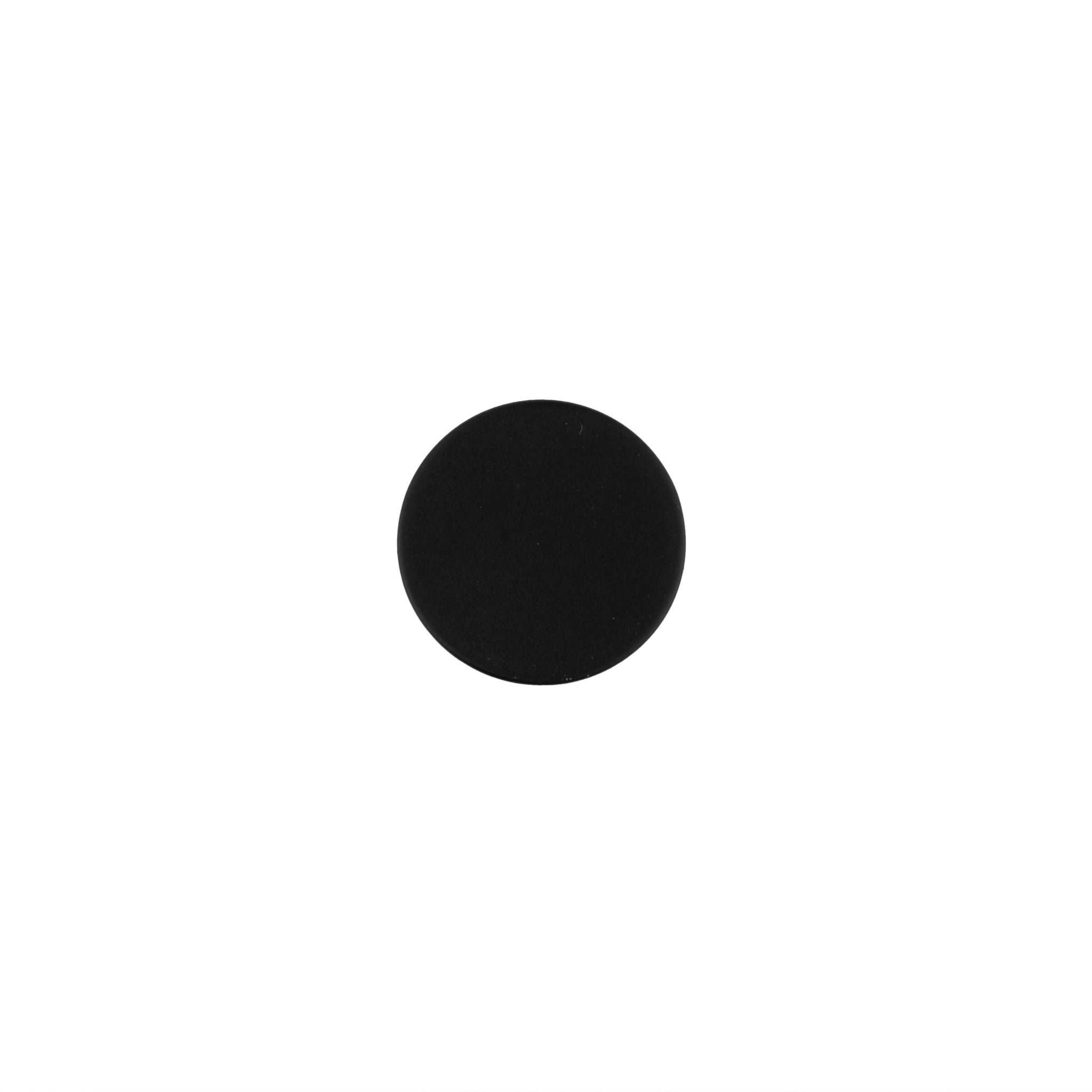 Regal knob B-0004, black brass, Dia25mm H20mm, brushed finish, for wardrobes & kitchens by Mantara