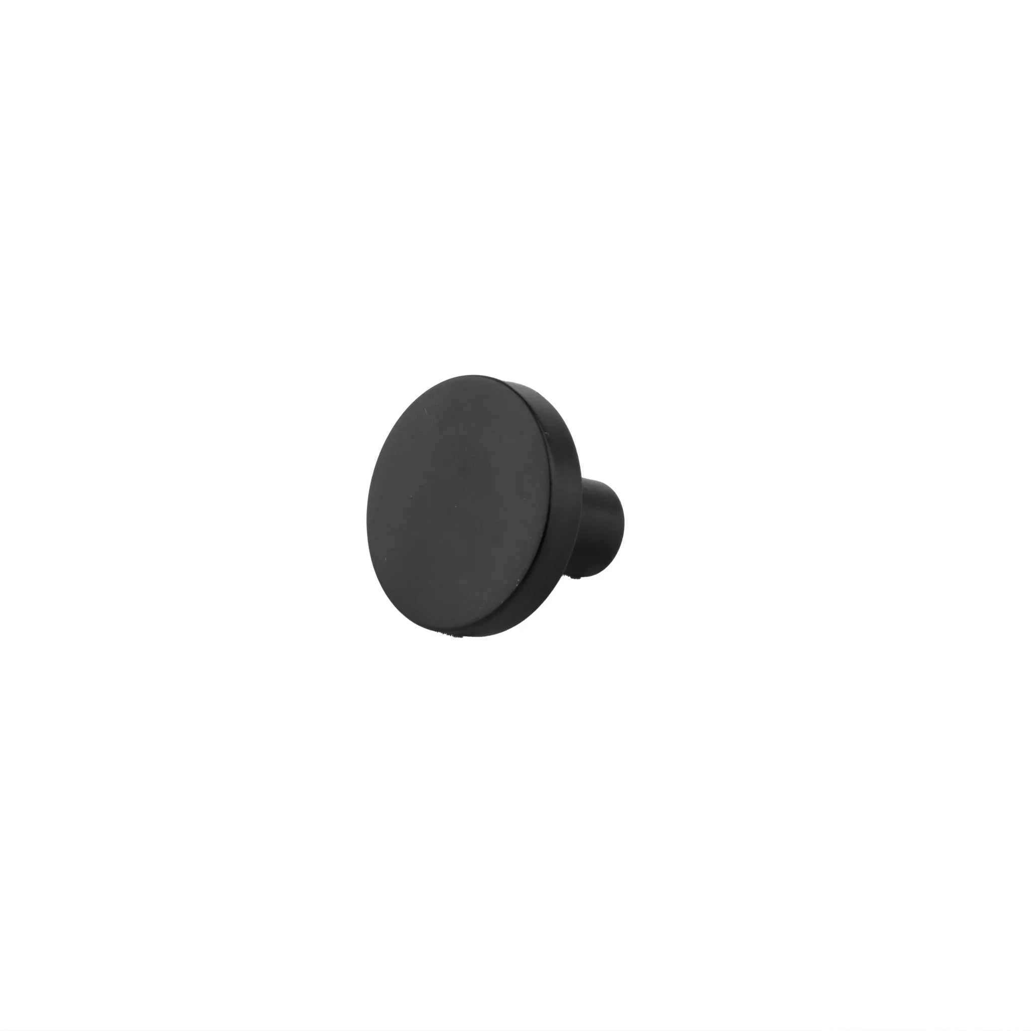Mantara Regal Knob B-0004 in black brass, brushed finish, Ideal for furniture, cabinets, and doors.
