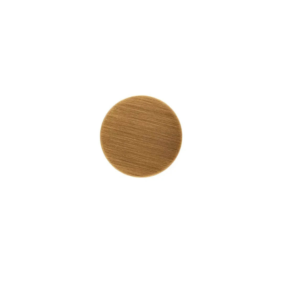 The Mantara B-0004 Regal Gold Knob is a modern solid brass knob in bronze, ideal for cabinets and wardrobes.