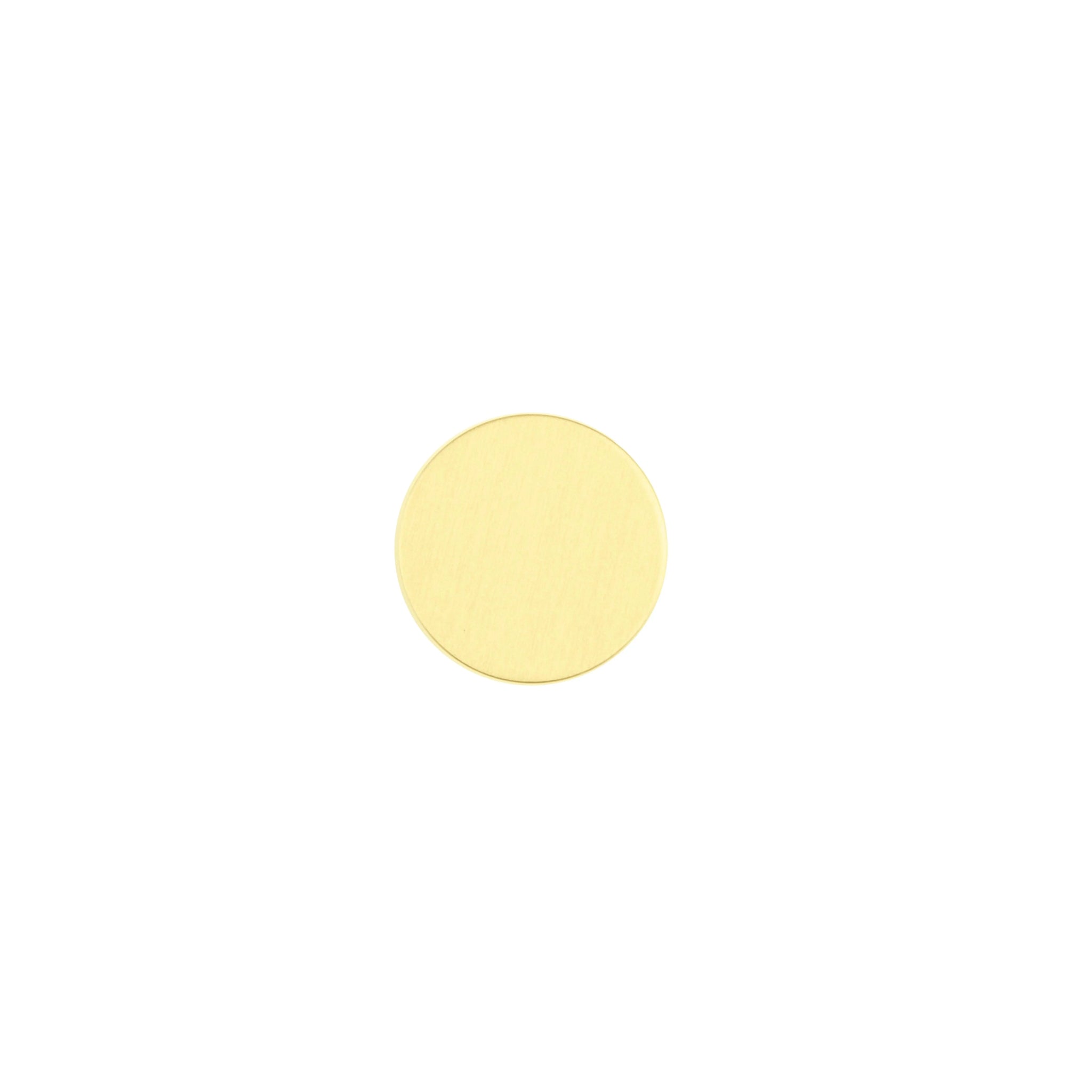 Regal knob B-0004, gold brass, Dia25mm H20mm, brushed finish, for wardrobes & kitchens by Mantara