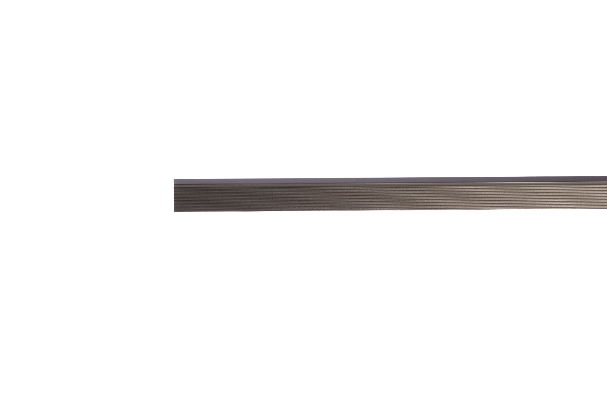 Rhea handle AL-0005, grey aluminum, L1100mm CC528mm, brushed finish, for wardrobes & dressers by Mantara
