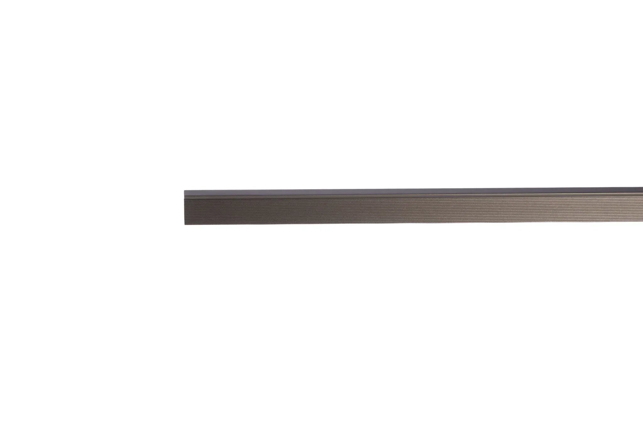 Rhea handle AL-0005, grey aluminum, L1100mm CC528mm, brushed finish, for wardrobes & dressers by Mantara
