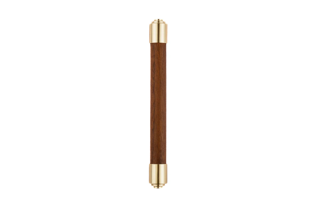 Mantara Sapience Handle W-0027 is a modern brown wooden handle, ideal for kitchen and dresser drawers.