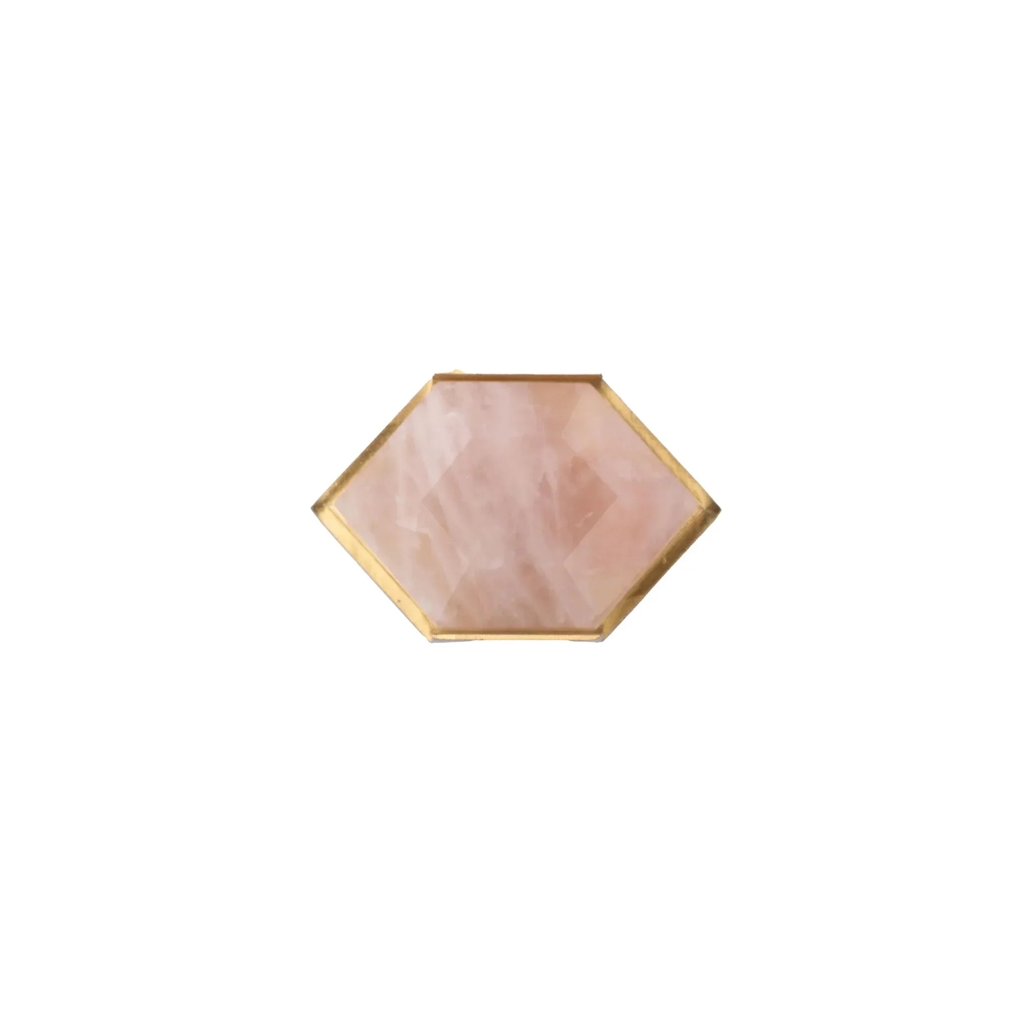 The Mantara C-0004 is a Nordic crystal + brass knob in pink, ideal for wardrobes, drawers & cabinets.