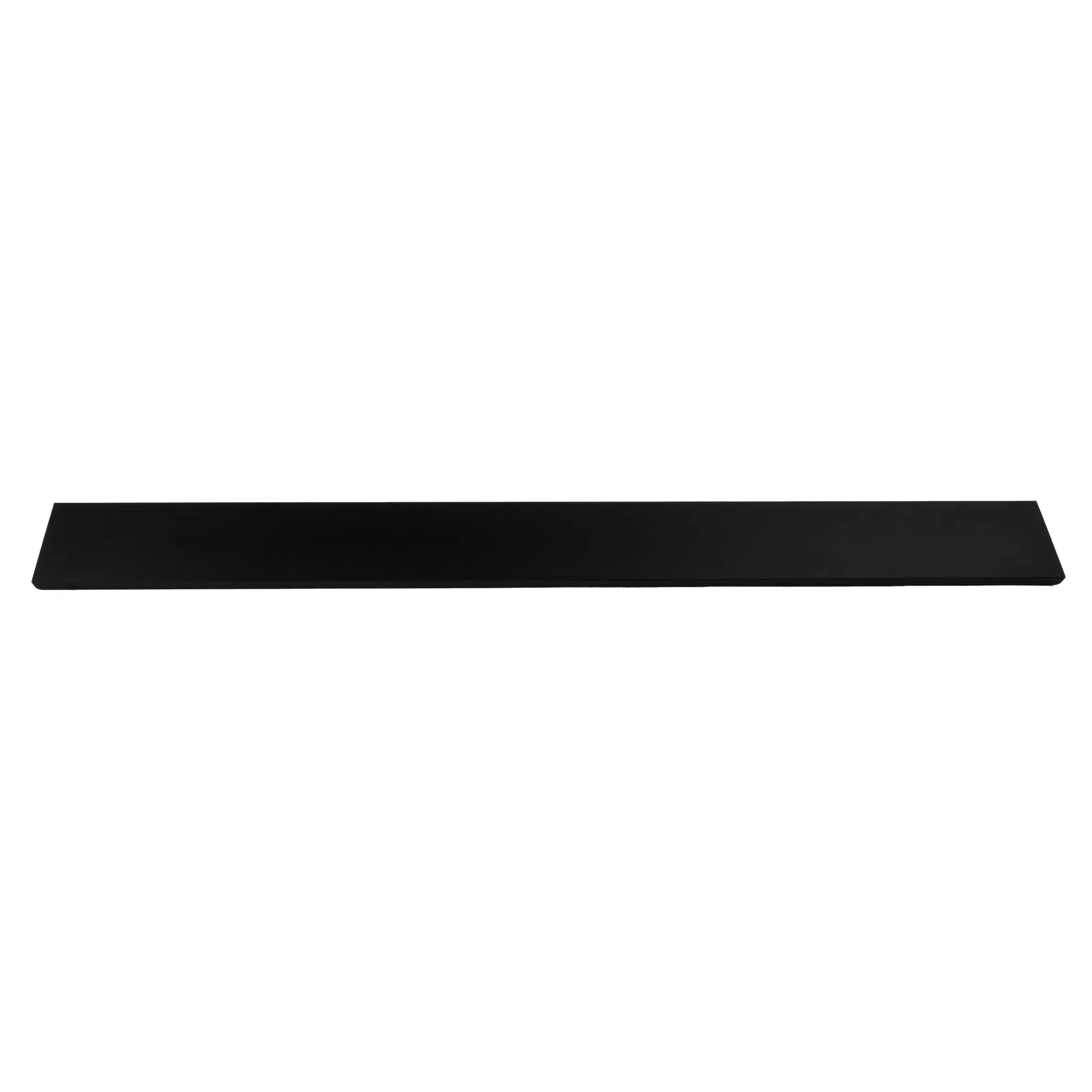 The Mantara AL-0004 Shingle Handle is a modern black aluminum alloy handle with a matte finish, ideal for wardrobes and kitchens.