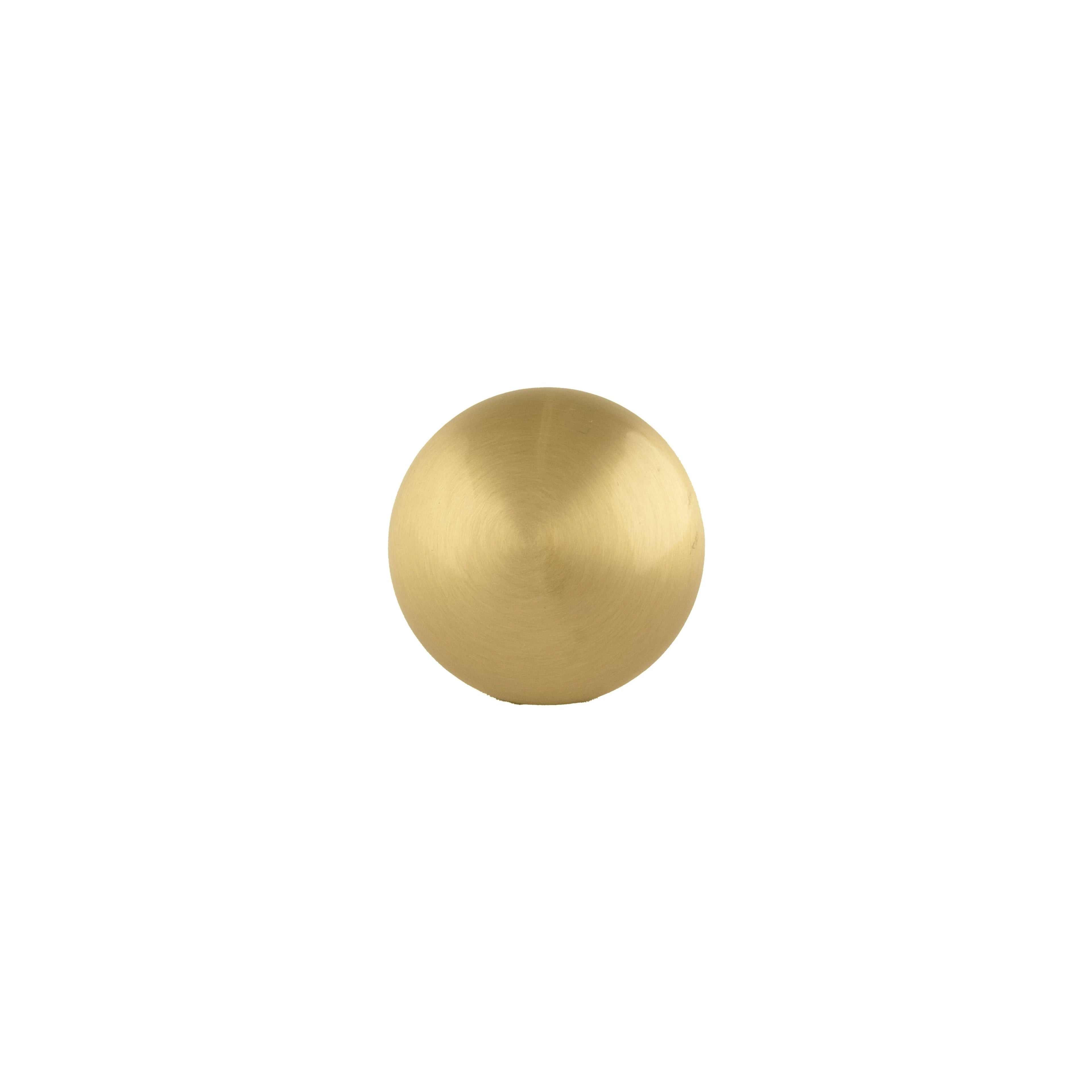 Mantara Shroom Knob B-0100 is a modern solid brass knob in brushed gold, perfect for kitchens, cabinets, and furniture.