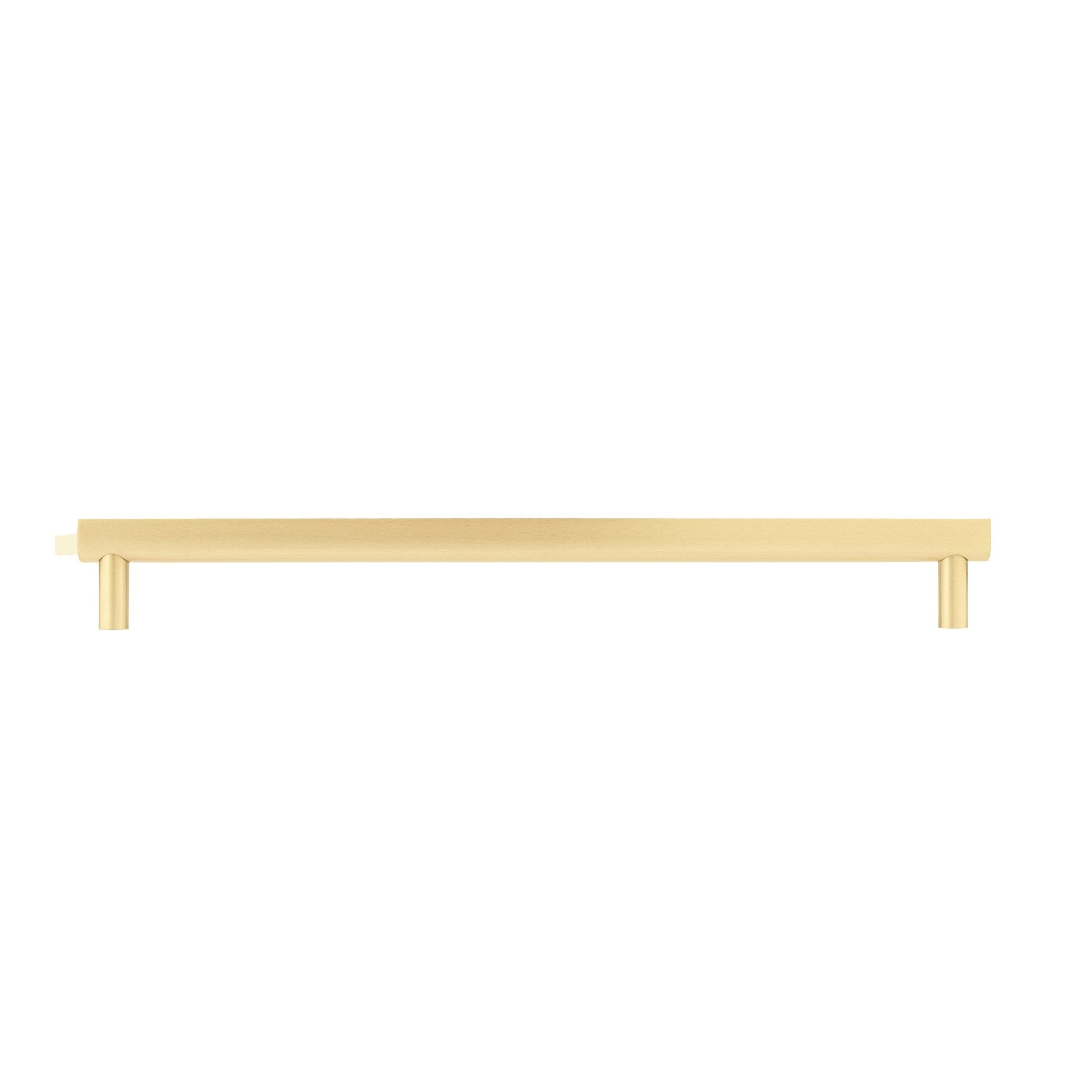 B-0055 Skyline solid brass cabinet pull handle, brushed gold, sizes 115mm & 245mm, for kitchen drawers & wardrobes by Mantara.