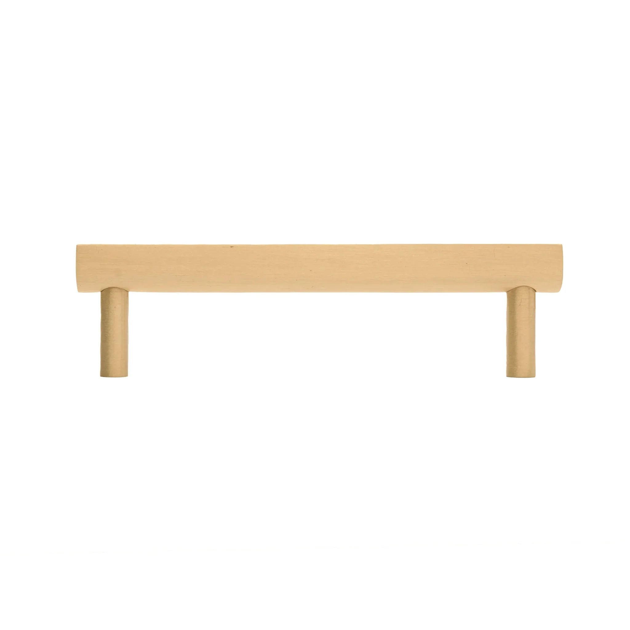 Mantara Skyline Handle B-0055 is a modern brushed brass handle in gold, ideal for main doors, cabinets, and drawers.