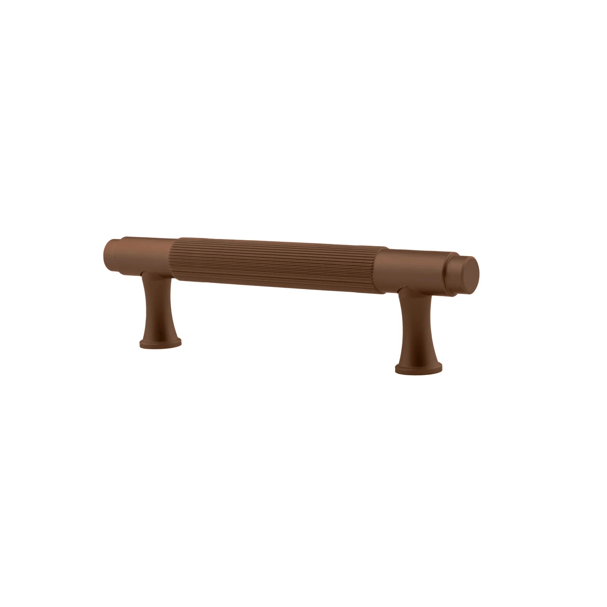 The Mantara AL-0002 Sleek Bar Handle is a modern aluminum alloy handle in rose gold, ideal for cabinets and wardrobes.