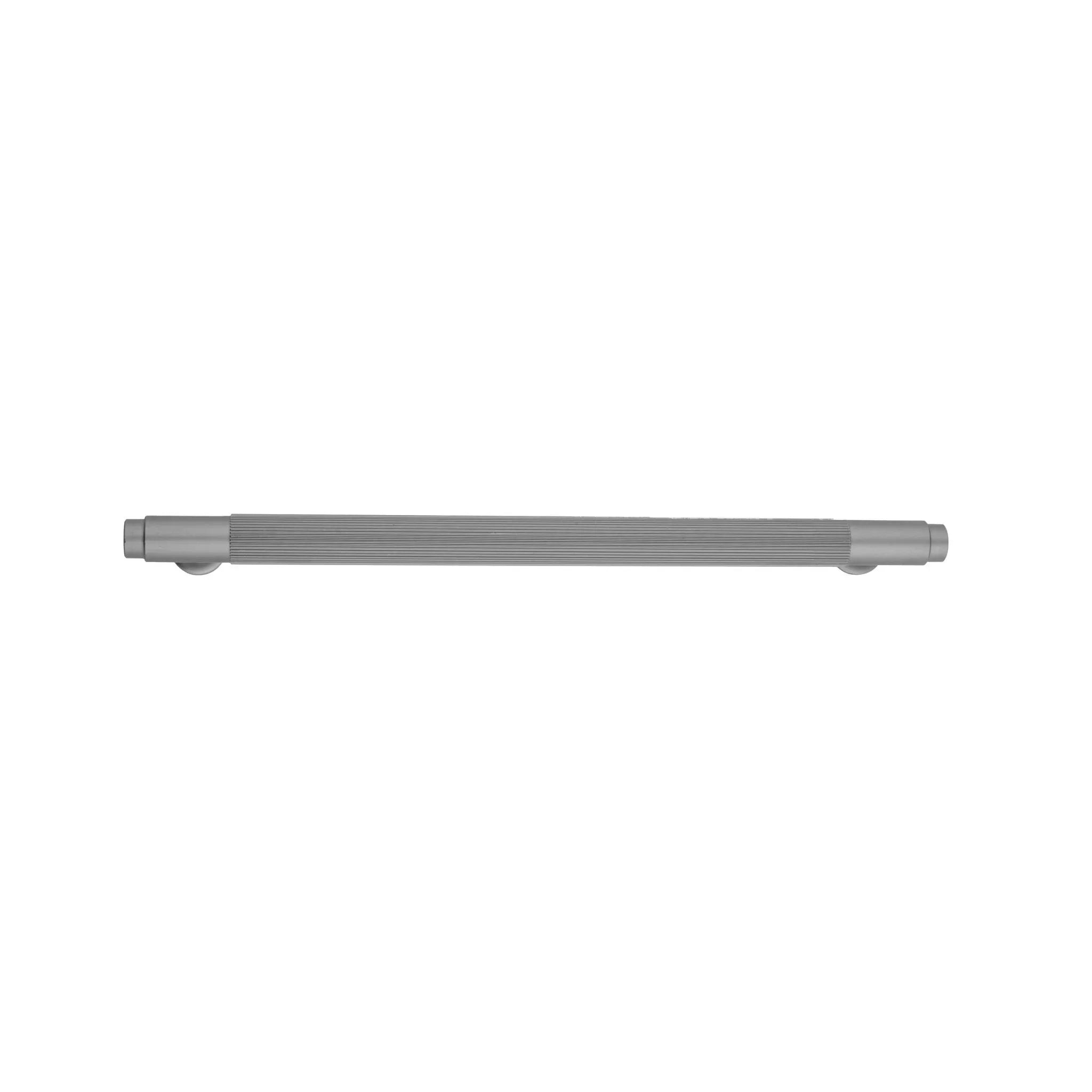 The Mantara AL-0002 Sleek Bar Handle is a modern aluminum alloy handle in grey, ideal for cabinets and wardrobes.